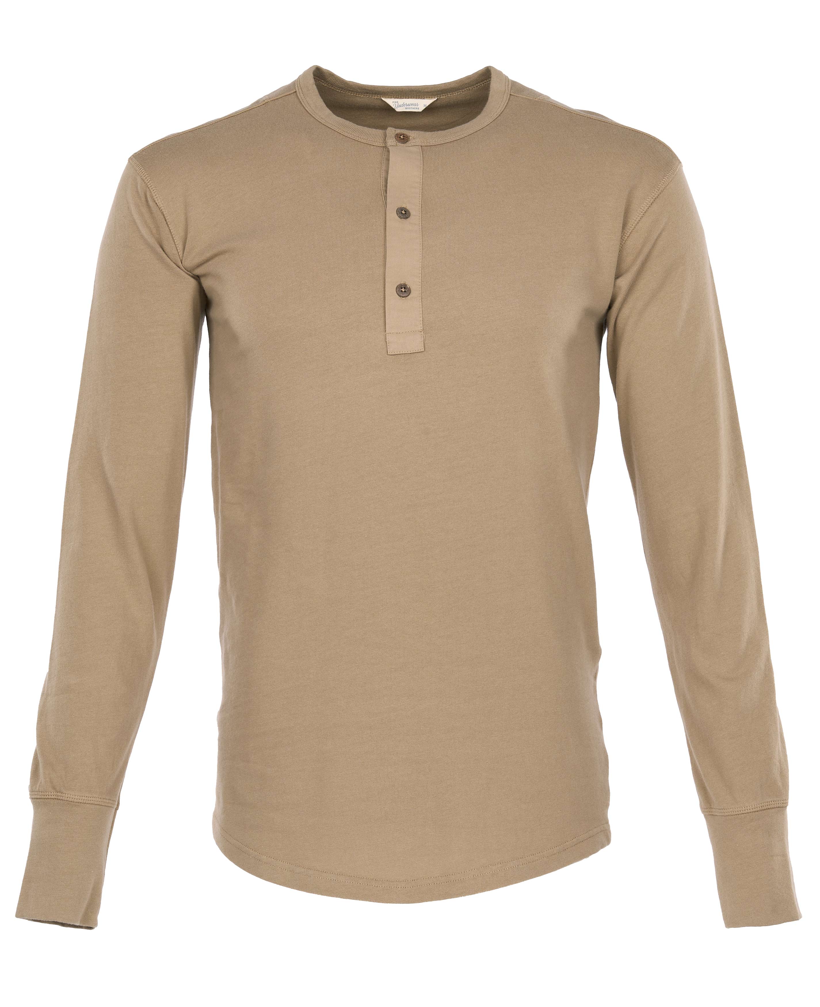 1927 Henley Shirt long sleeve Mojave beige