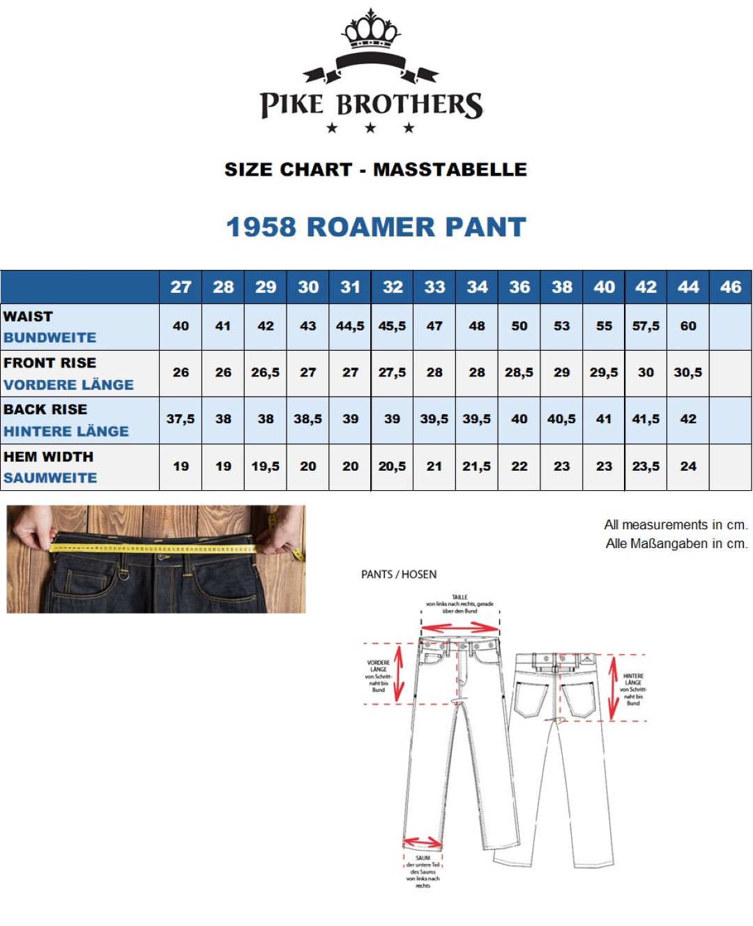 1958 Roamer Pant 15oz Indigo 105 Rinse