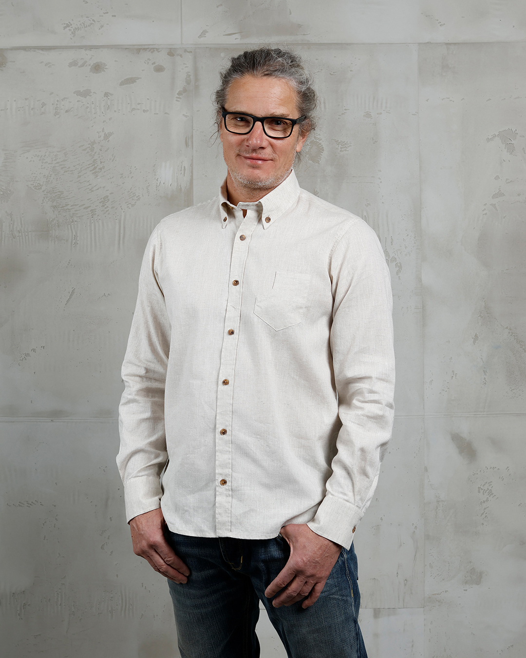 1932 Surveyor Shirt Natural White