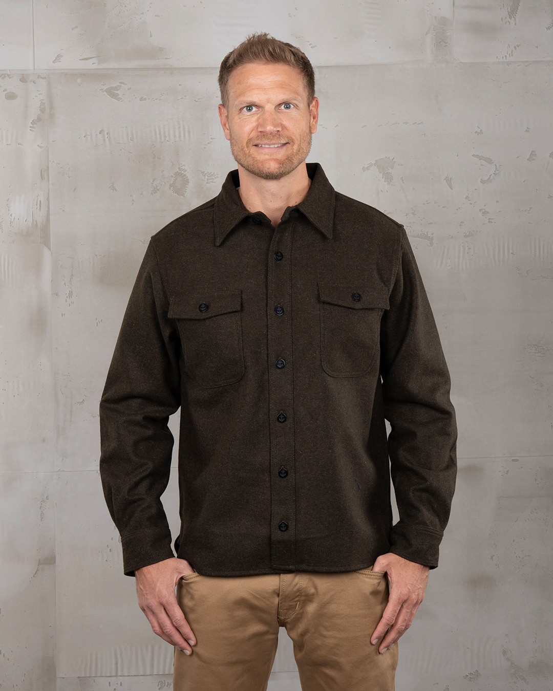 1943 CPO Shirt olive wool