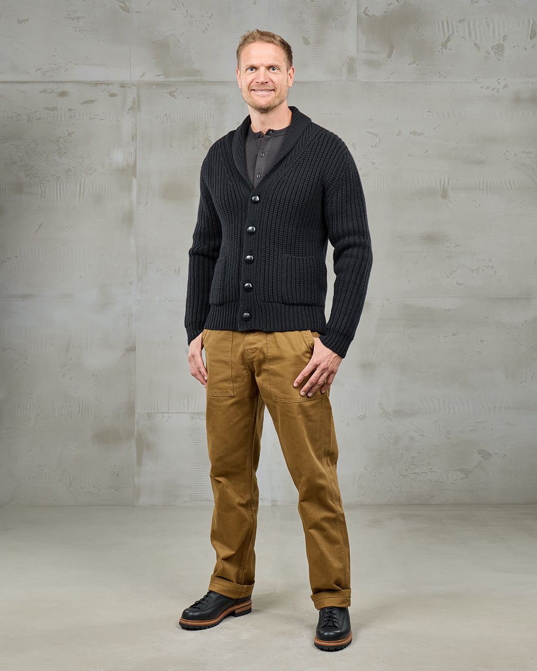 1923 Buccaneer Cardigan Black