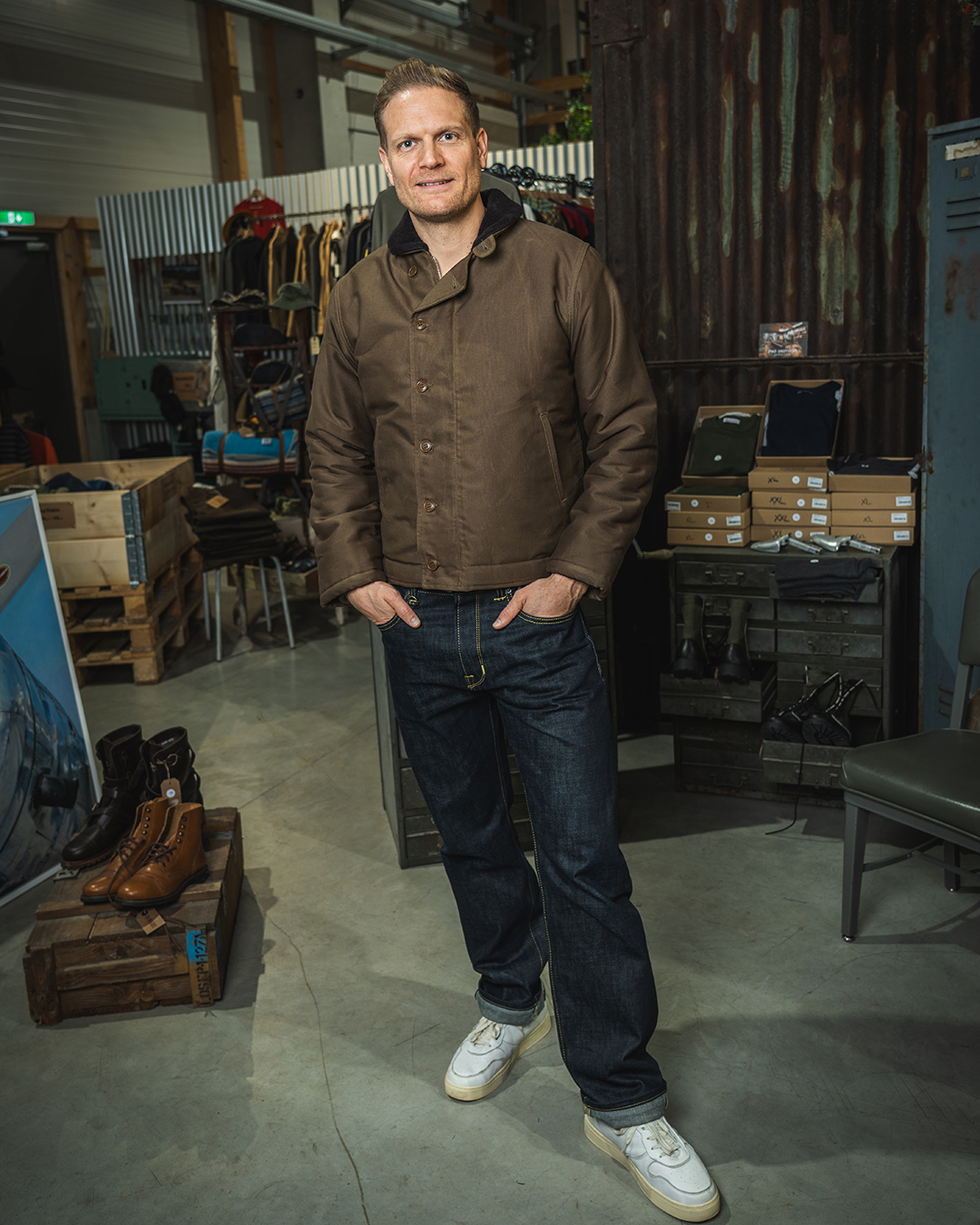 1944 N1 Deck Jacket waxed khaki