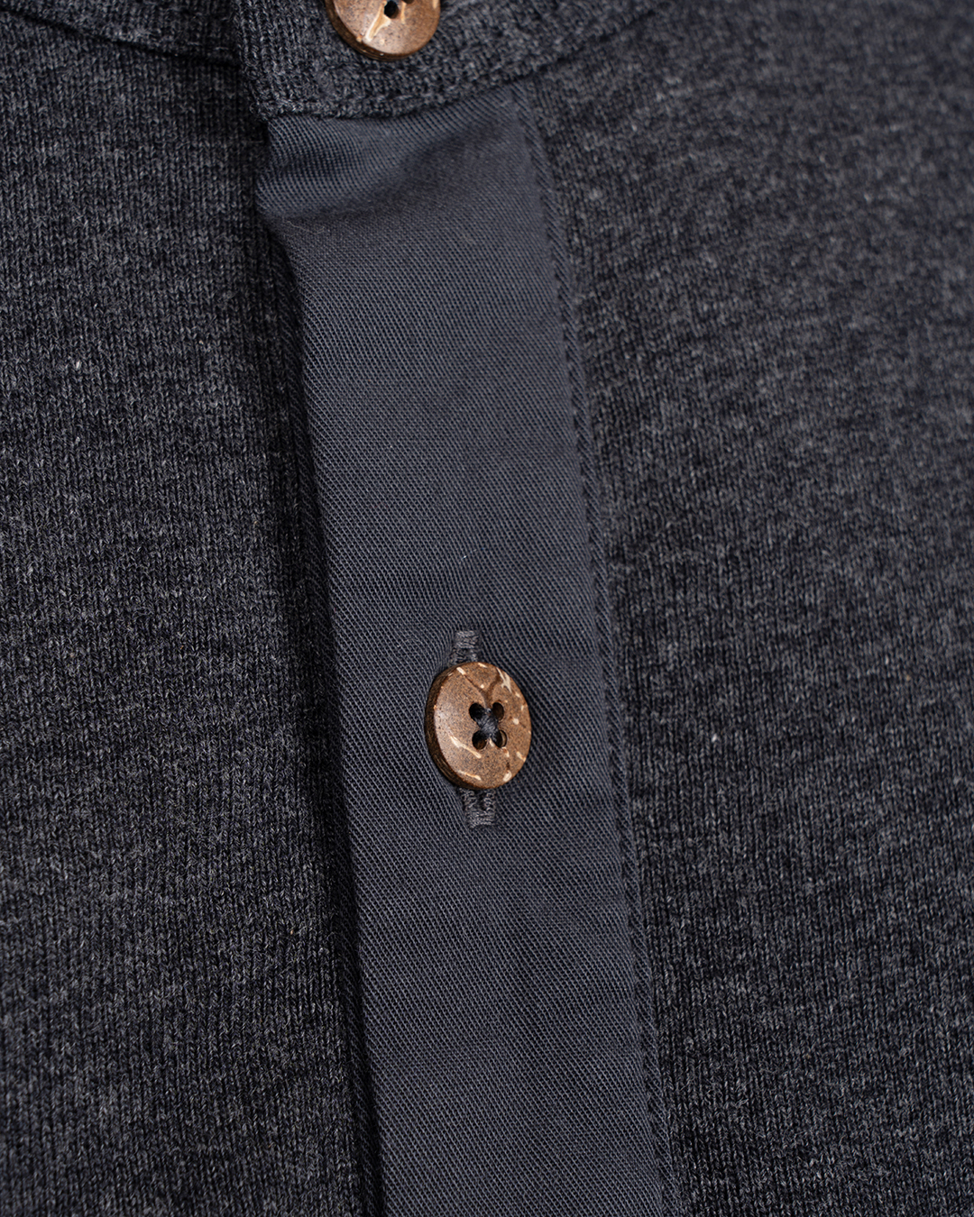 1927 Henley Shirt short sleeve iron grey