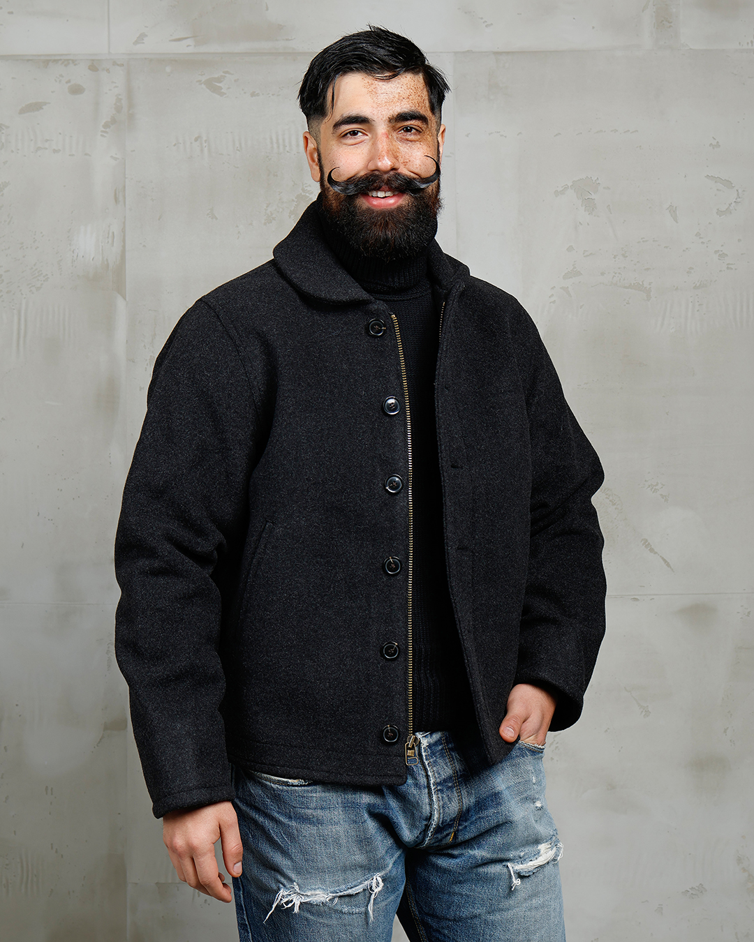1944 N1 Deck Jacket Frontier Black
