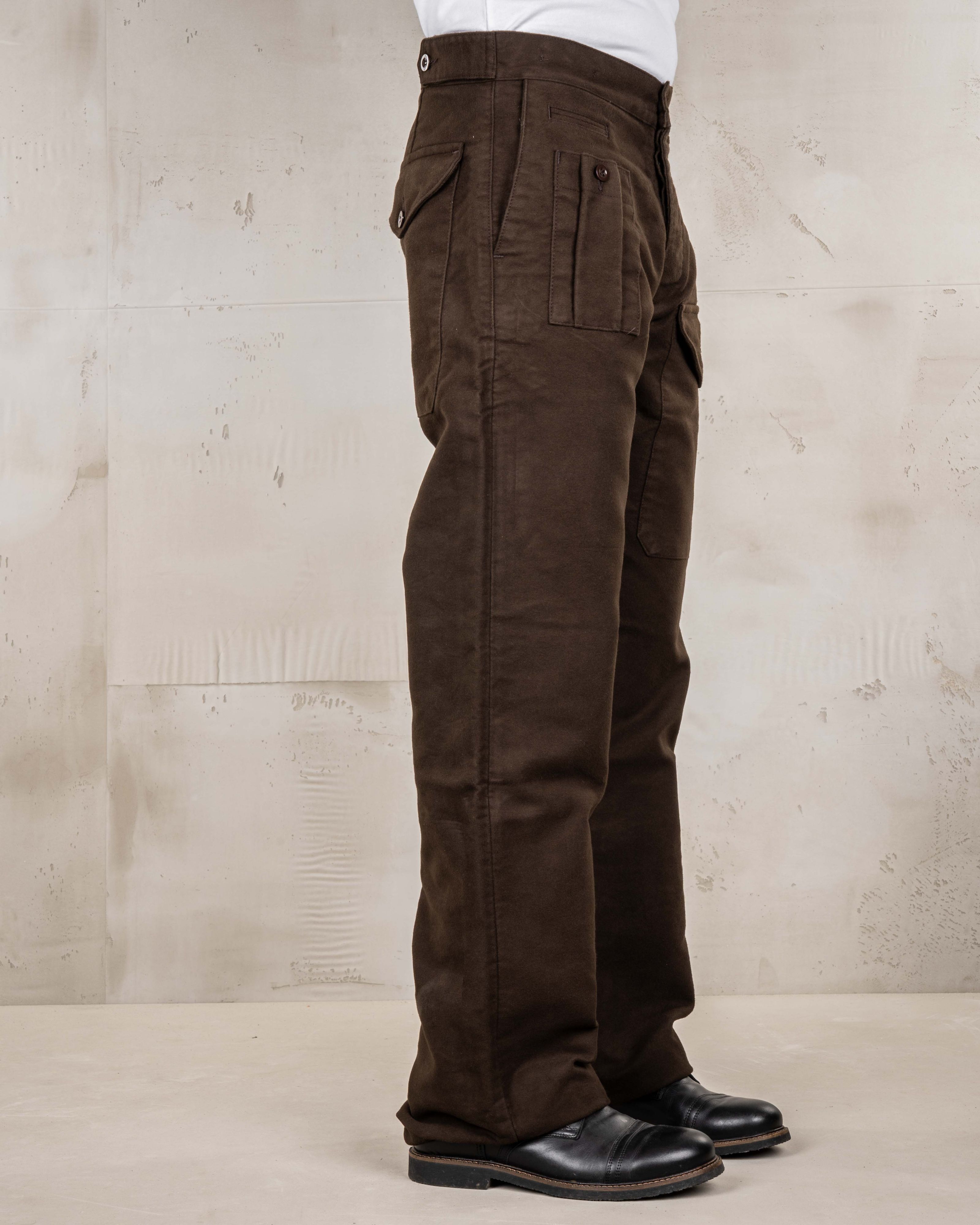 1952 Pattern Trousers Moleskin Soil Brown
