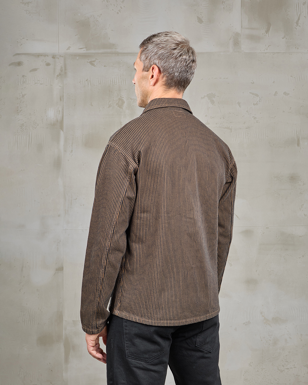 1941 Utility Jacket Hickory Stripe Brown