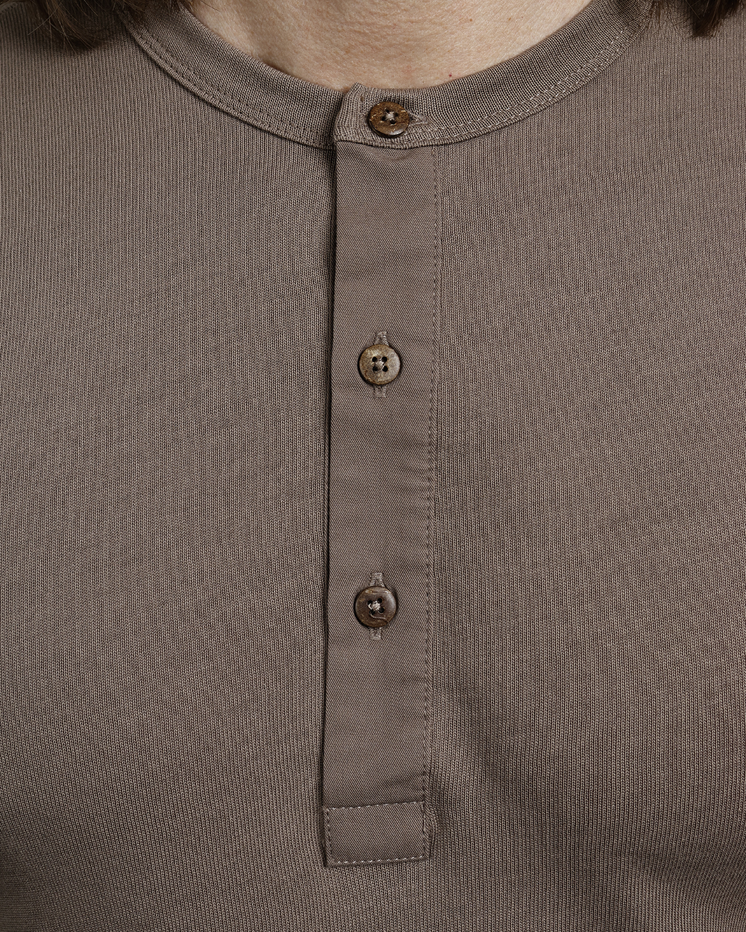 1927 Henley Shirt Long Sleeve Mud
