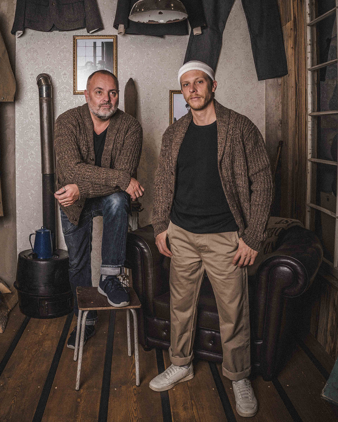 1923 Buccaneer Cardigan brown melange 1923 Buccaneer Cardigan brown melange