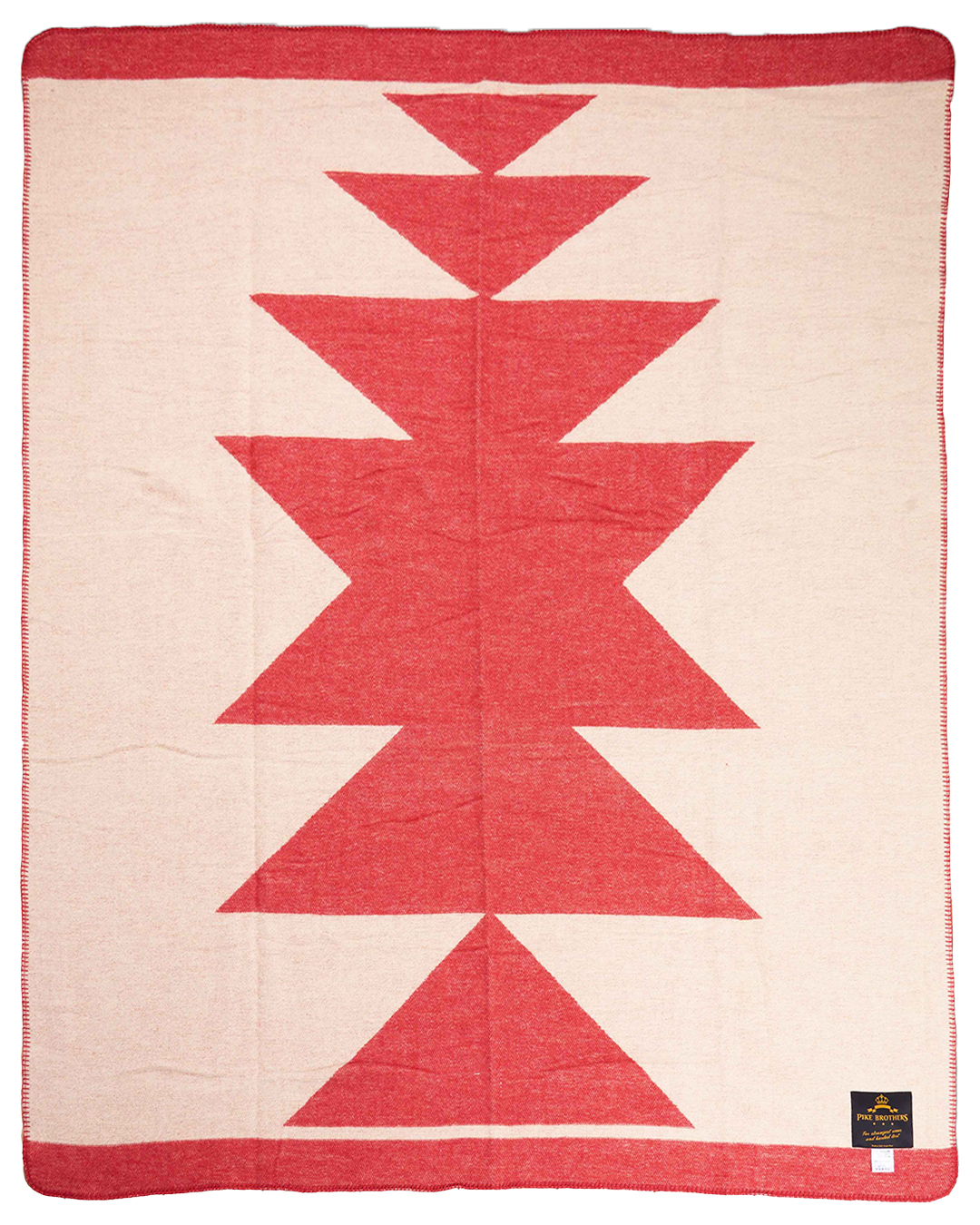 1969 Tolani wool blanket red