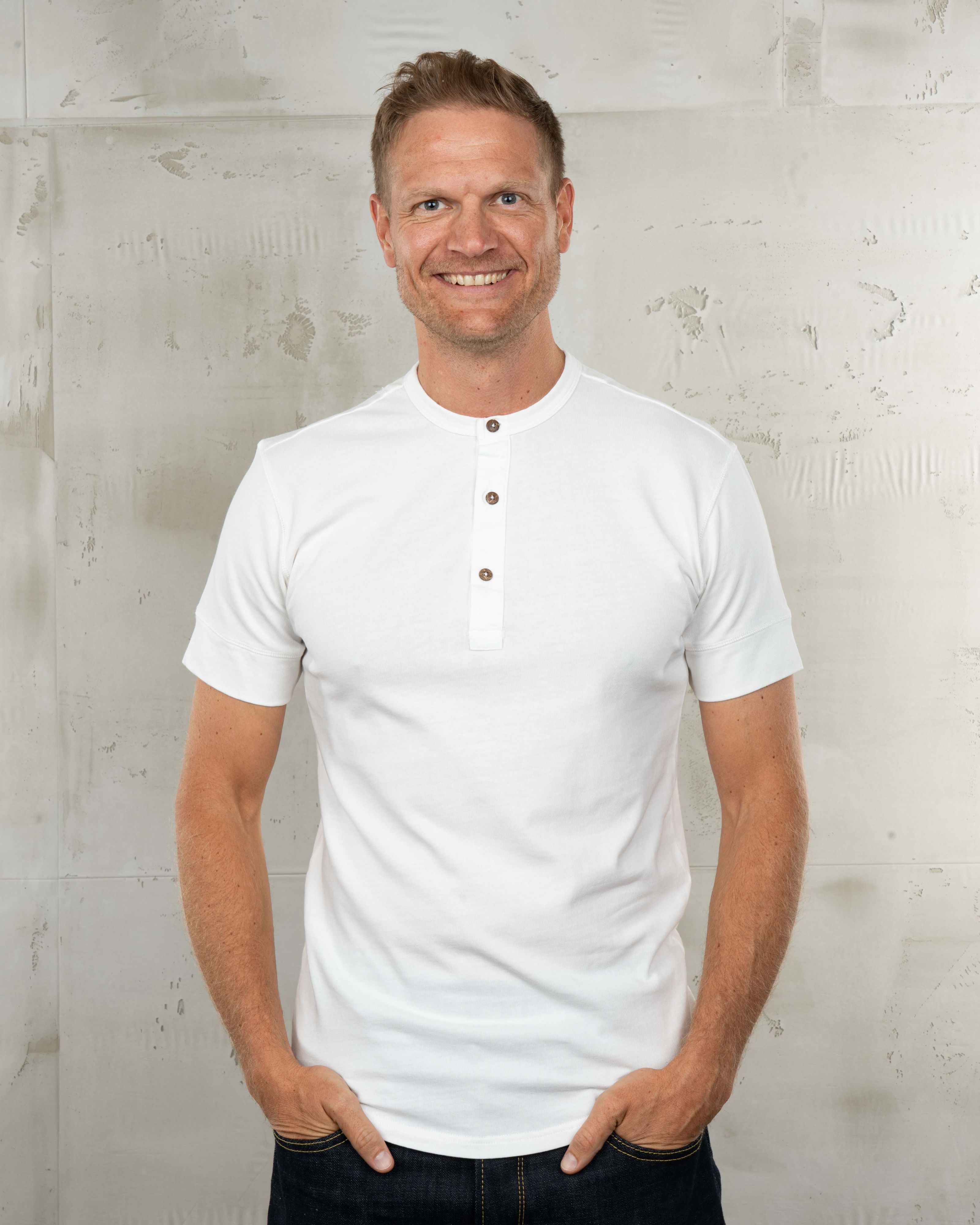 1927 Henley Shirt Short Sleeve Ecru 1927 Henley Shirt Short Sleeve Ecru