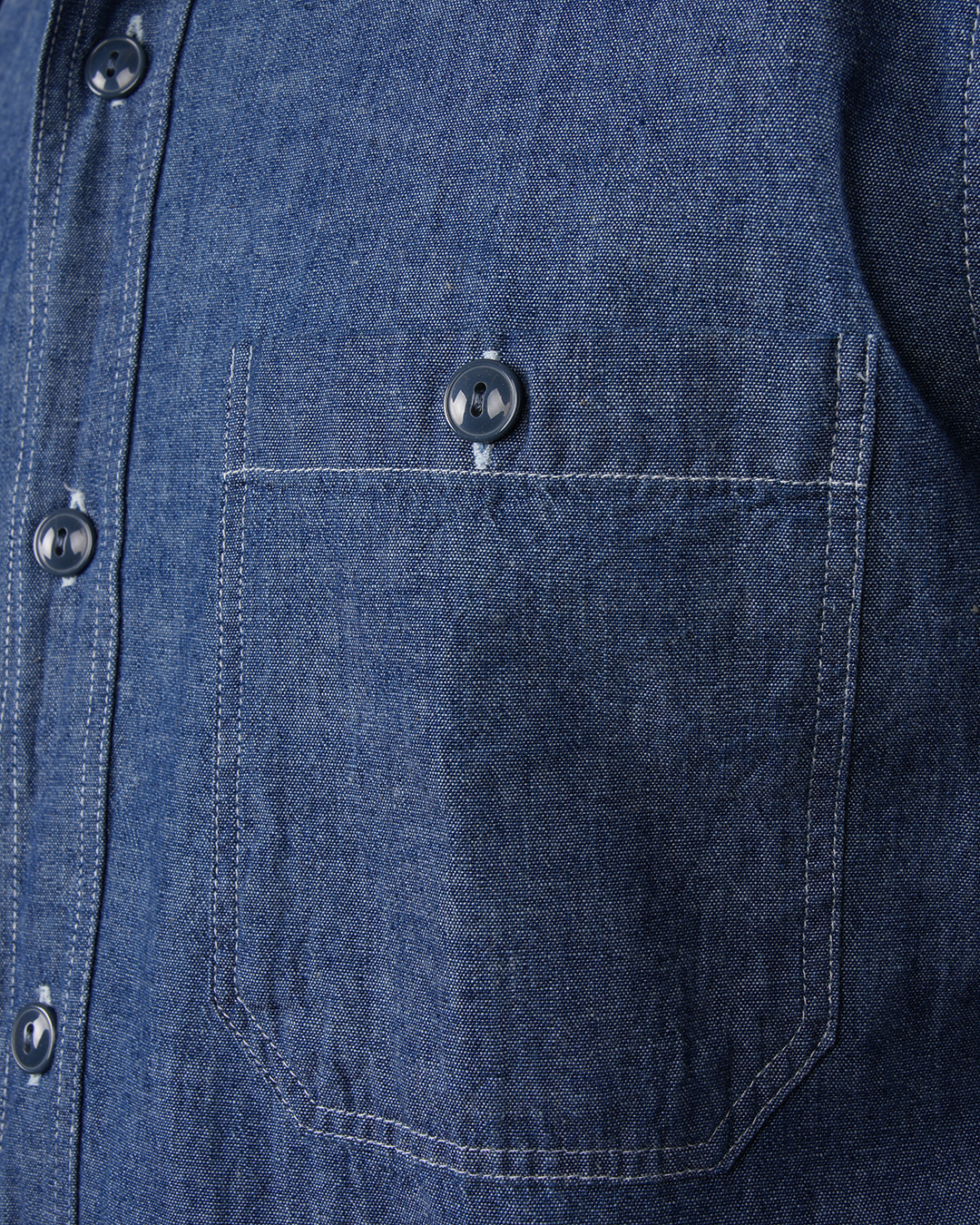 1940 USN Chambray Shirt Harbor Blue