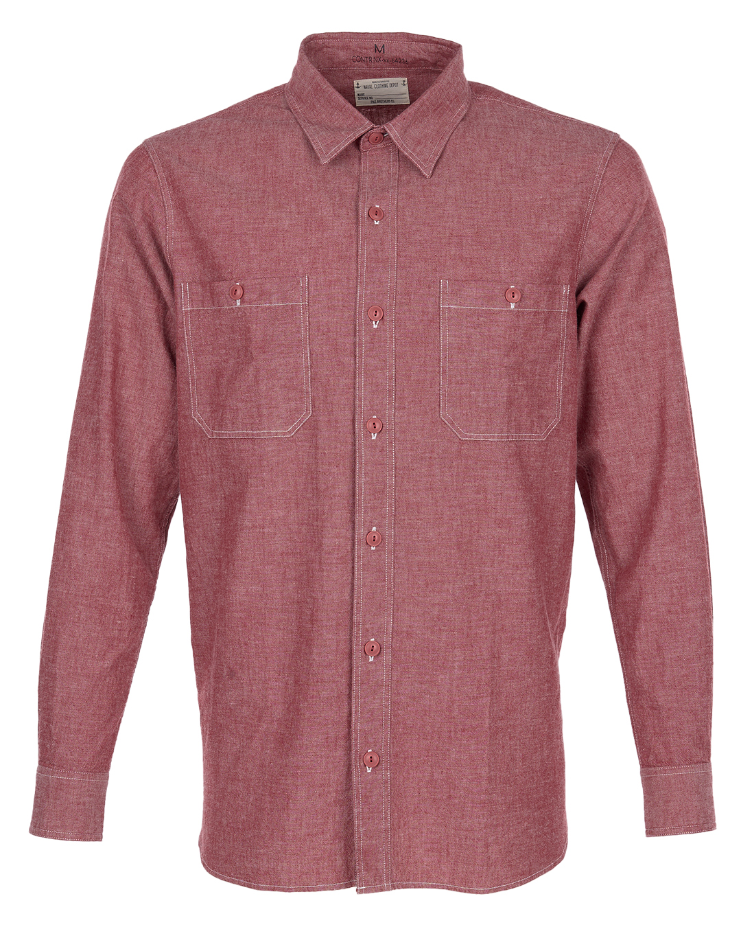 1940 USN Chambray Shirt Harbor Red 1940 USN Chambray Shirt Harbor Red