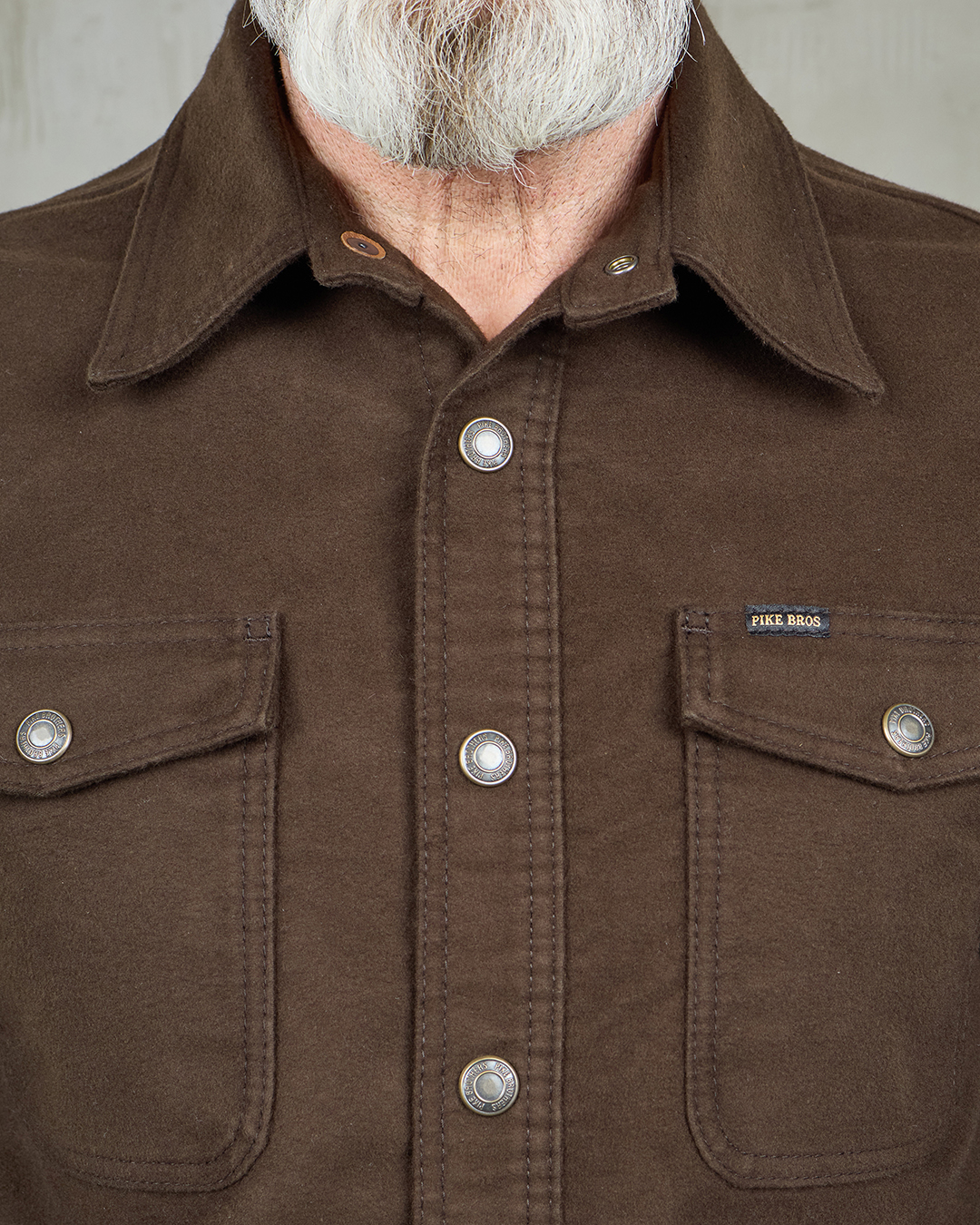 1943 CPO Shirt Moleskin Soil Brown
