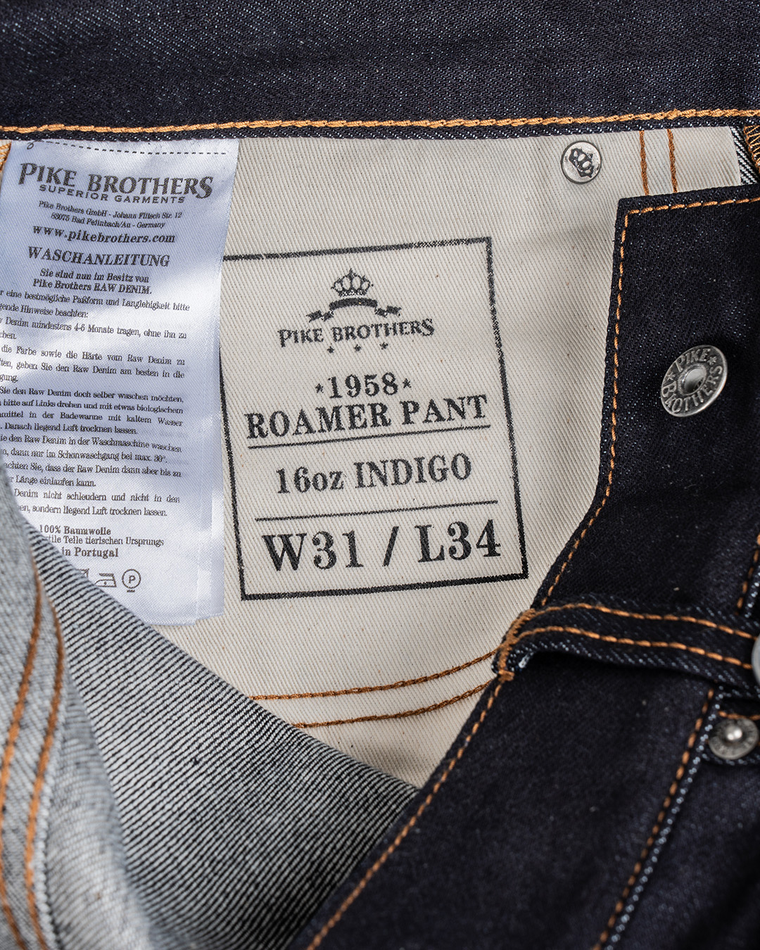 1958 Roamer Pant 16oz indigo