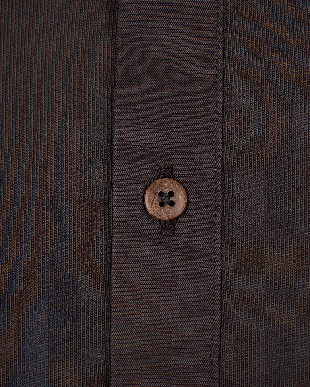 1927 Henley Shirt Short Sleeve Coffee