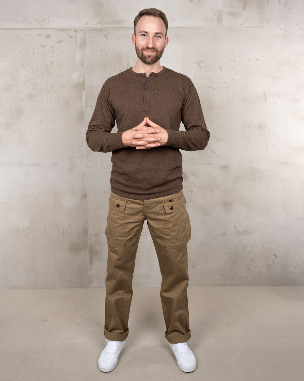 1954 Utility Shirt Long Sleeve Brown Melange 1954 Utility Shirt Long Sleeve Brown Melange