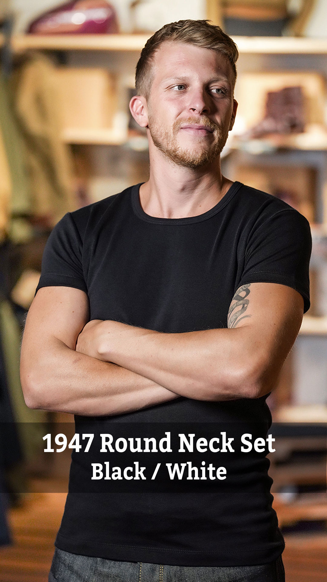 Round Neck Set Black