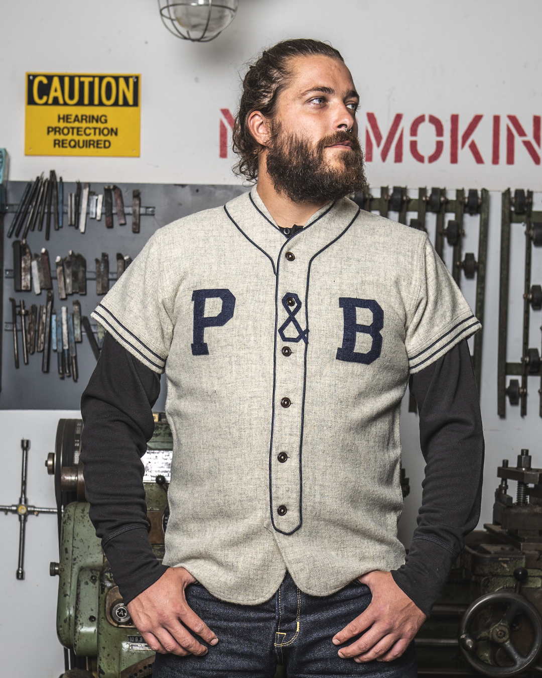 1938 Baseball Jersey Van Buren Grey 1938 Baseball Jersey Van Buren Grey