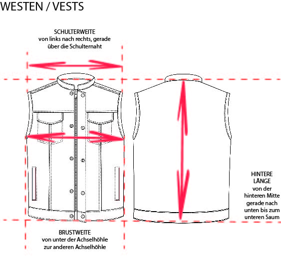 size vests D size vests D