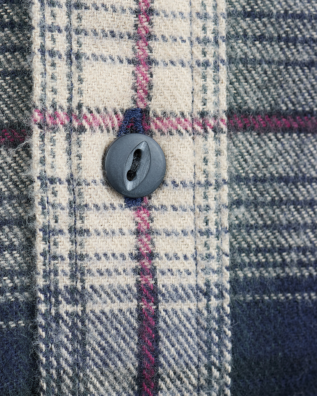 1937 Roamer Shirt blue beige check flannel