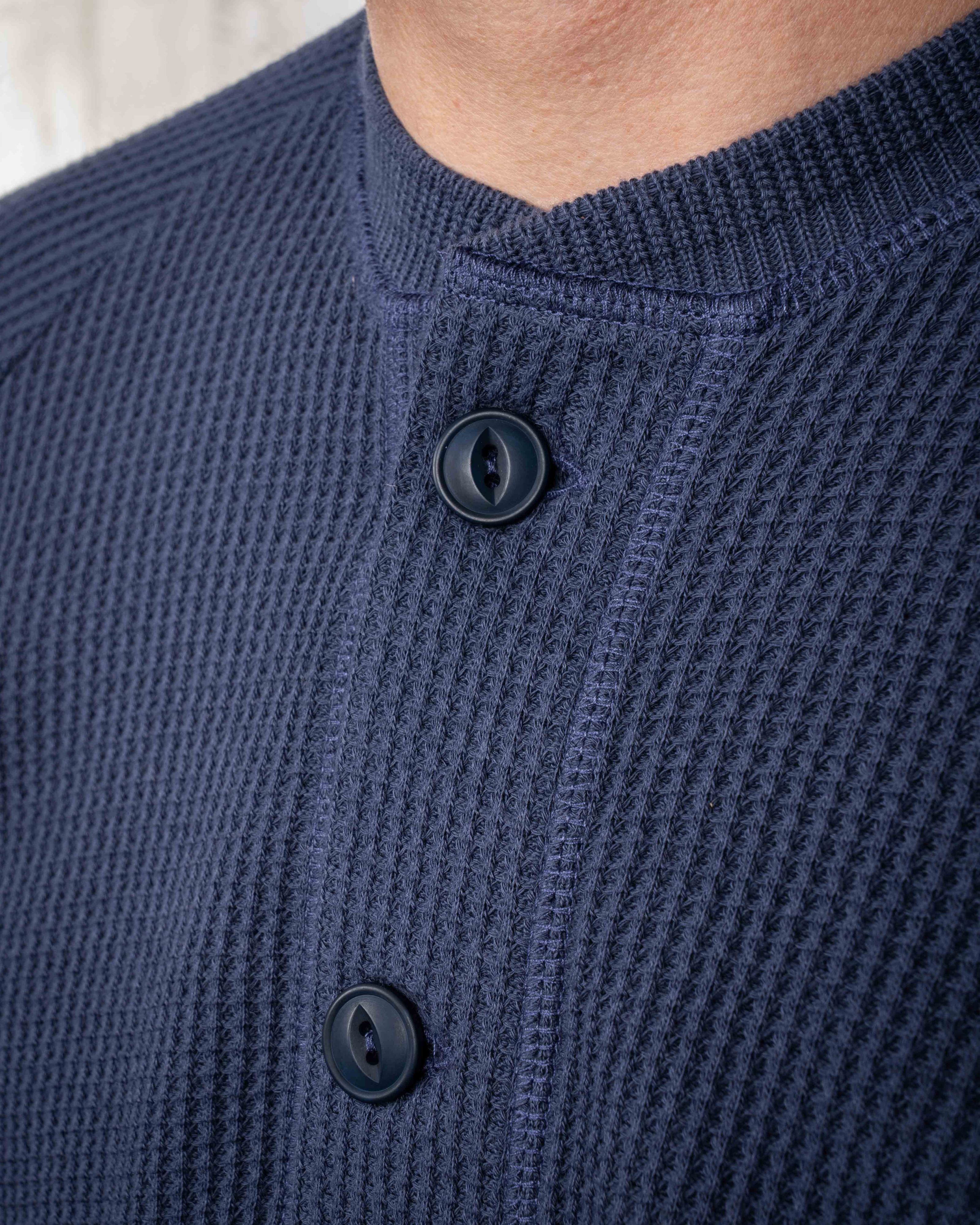 1936 Waffle Shirt Shadow Blue