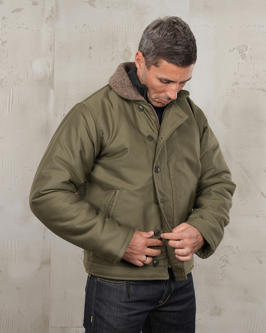 1943 N1 Deck Jacket Bangor Green 1943 N1 Deck Jacket Bangor Green