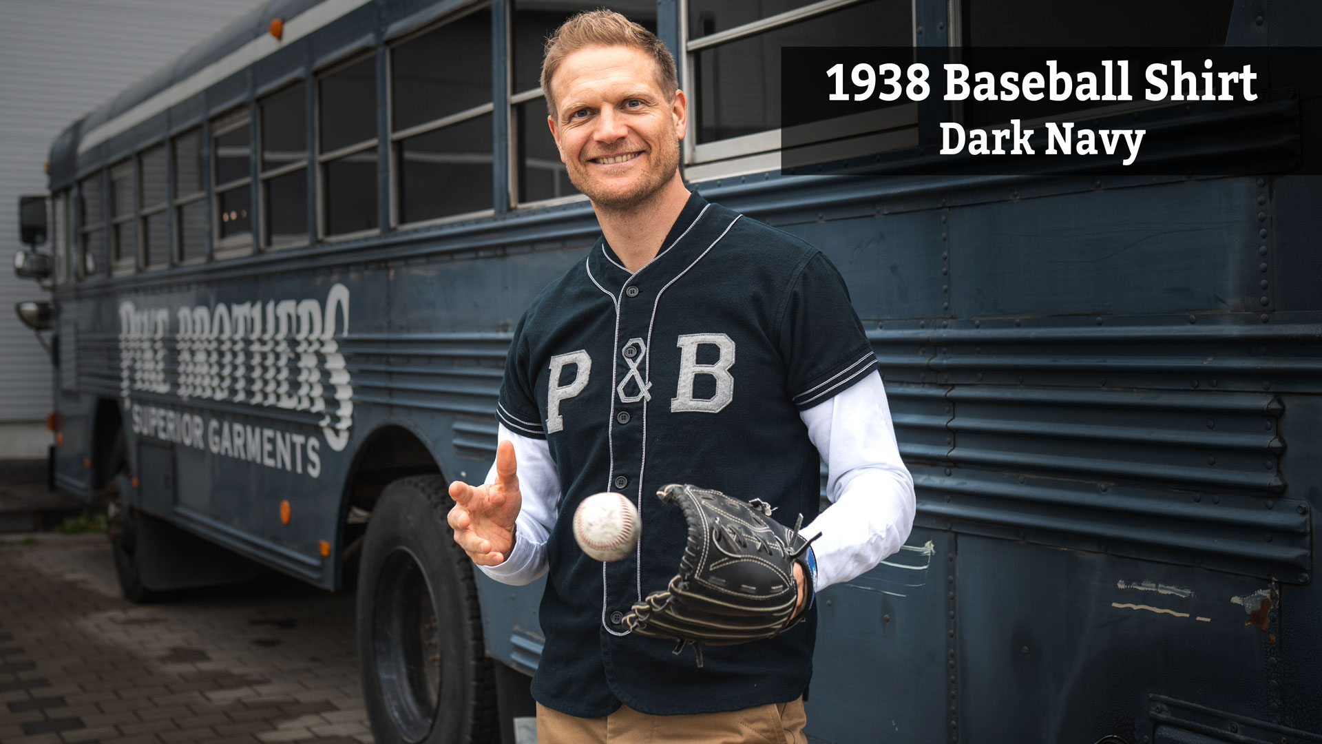 1938 Baseball Shirt Dark Navy