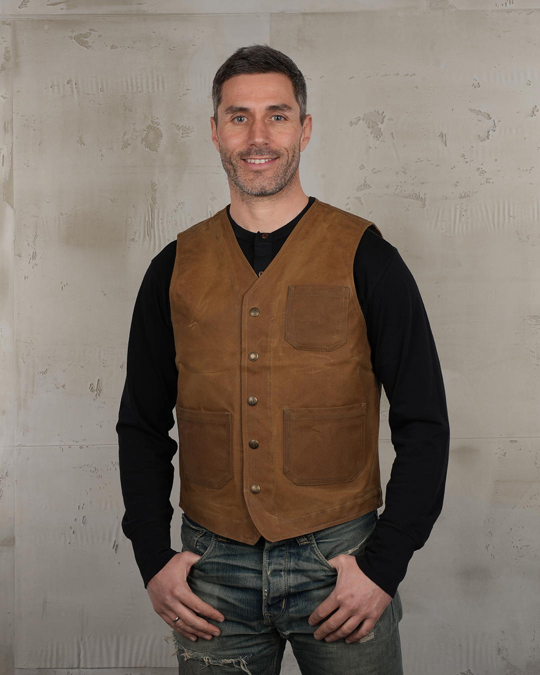 1937 Roamer Vest waxed tan
