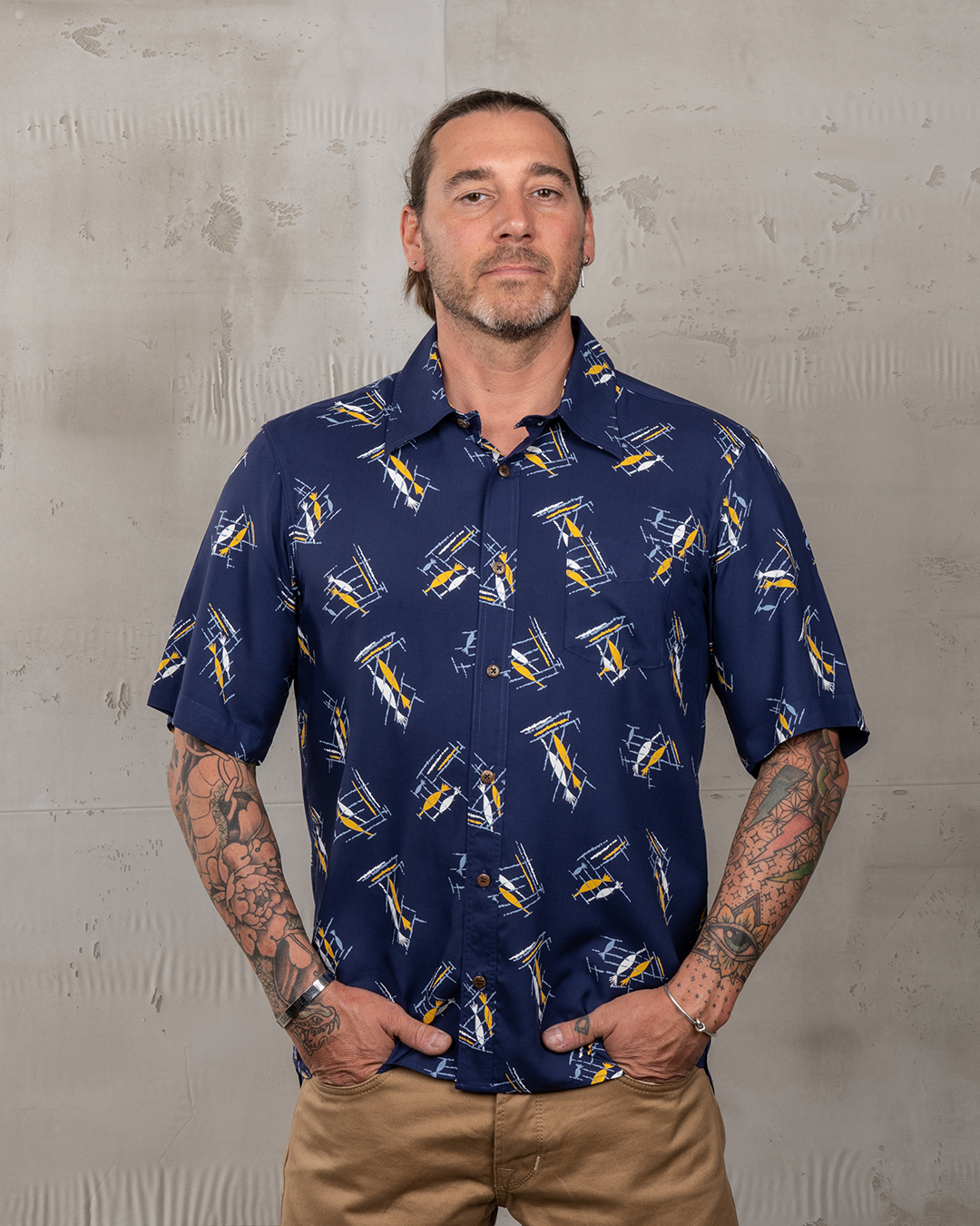 1948 Surf Shirt Kahoolawe Blue