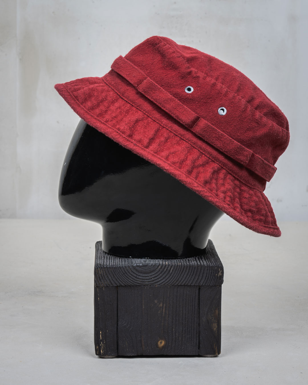 1966 Boonie Hat Moleskin Dark Red