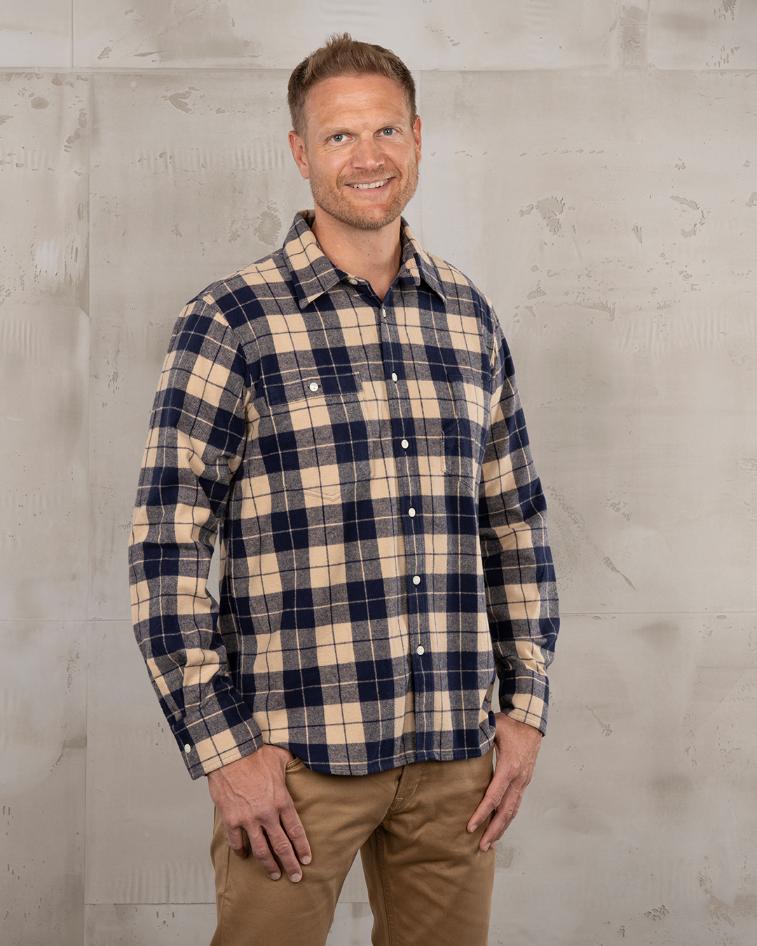 1937 Roamer Shirt blue flannel