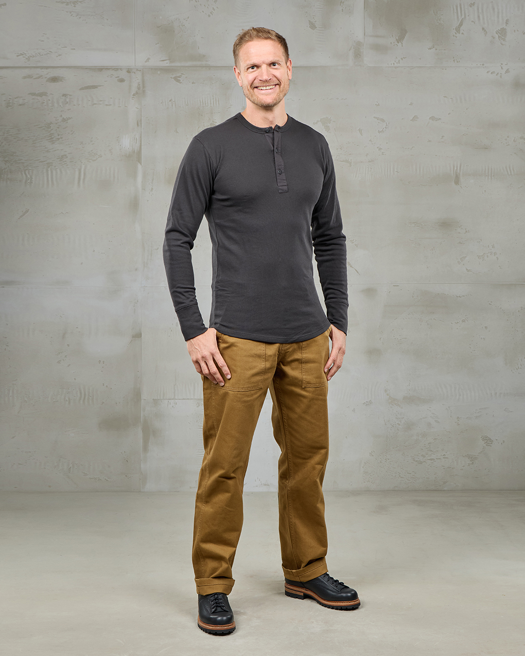 1954 Utility Shirt Long Sleeve Faded Black