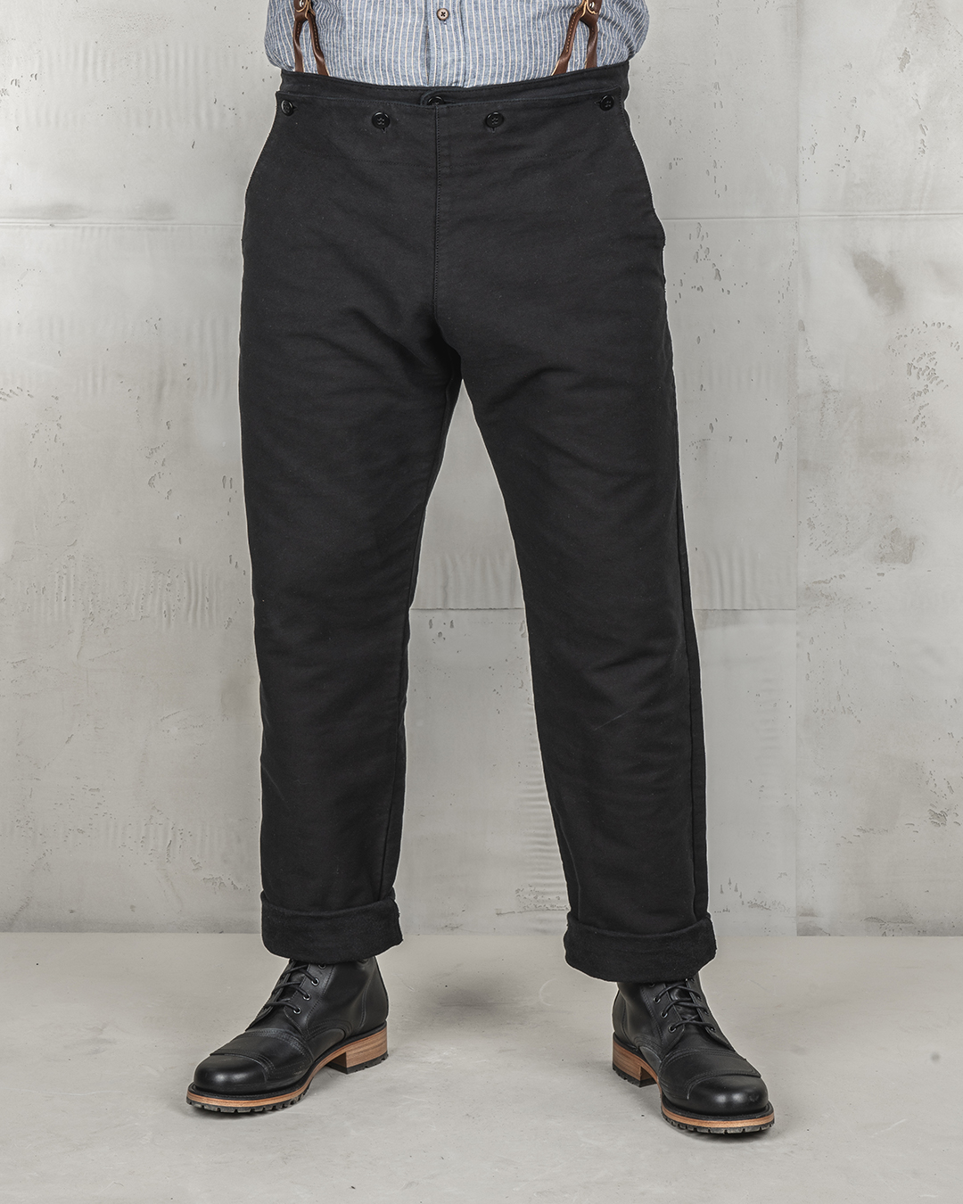 1935 Machinist Trousers Elephant Skin Black 1935 Machinist Trousers Elephant Skin Black