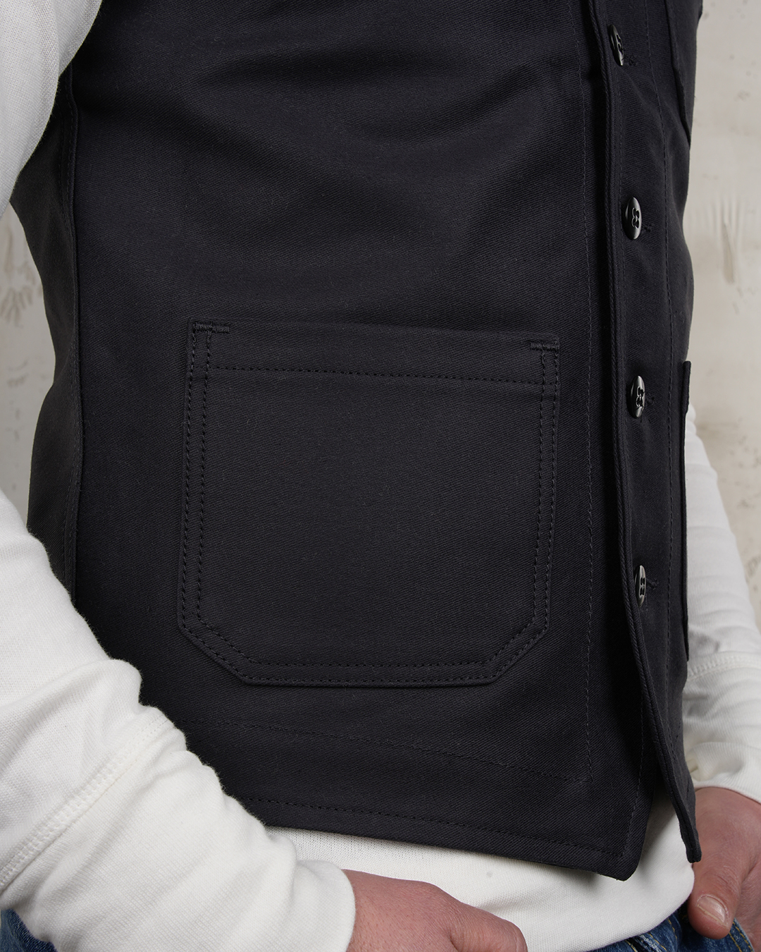 1937 Roamer Vest Elephant Skin asphalt grey