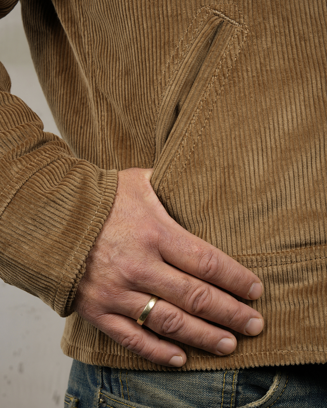 1932 Roadster Jacket Light Brass Cord