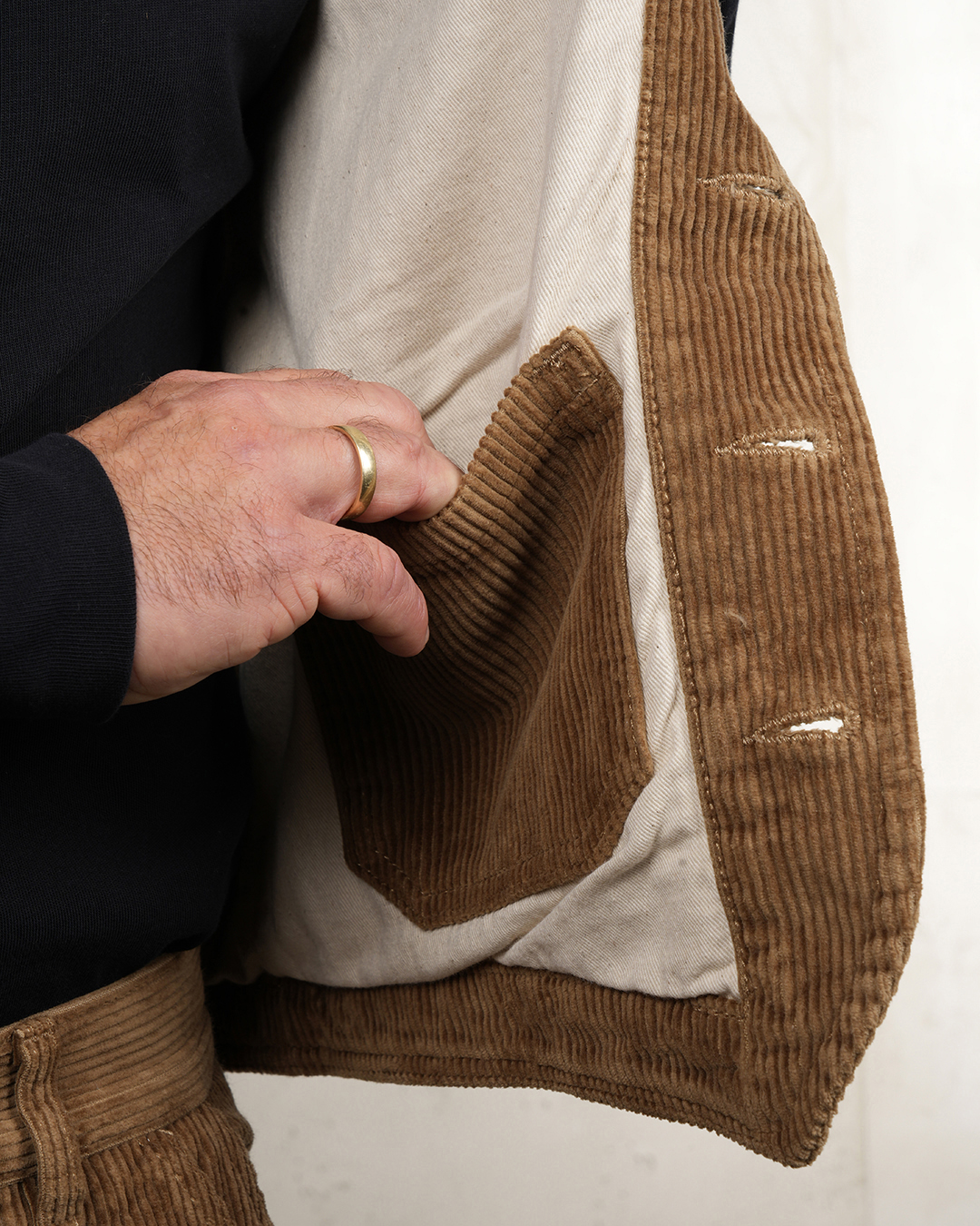 1937 Roamer Vest light brass cord