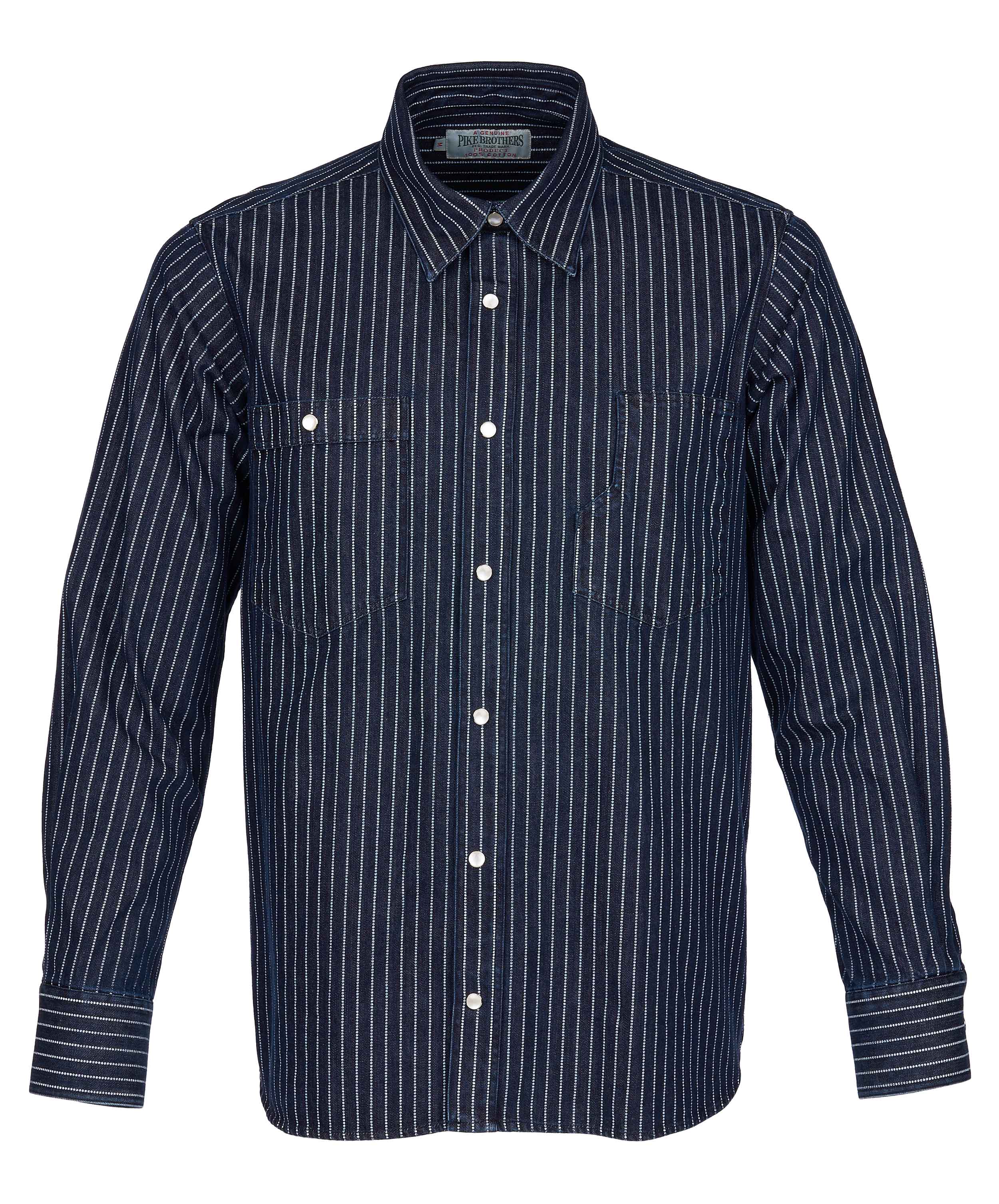 1937 Roamer Shirt blue wabash denim