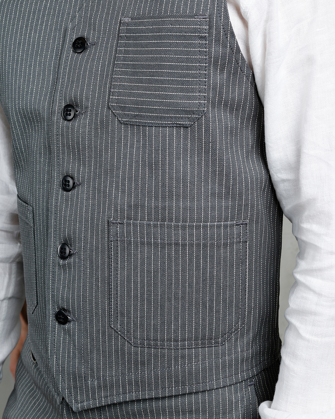 1937 Roamer Vest grey wabash