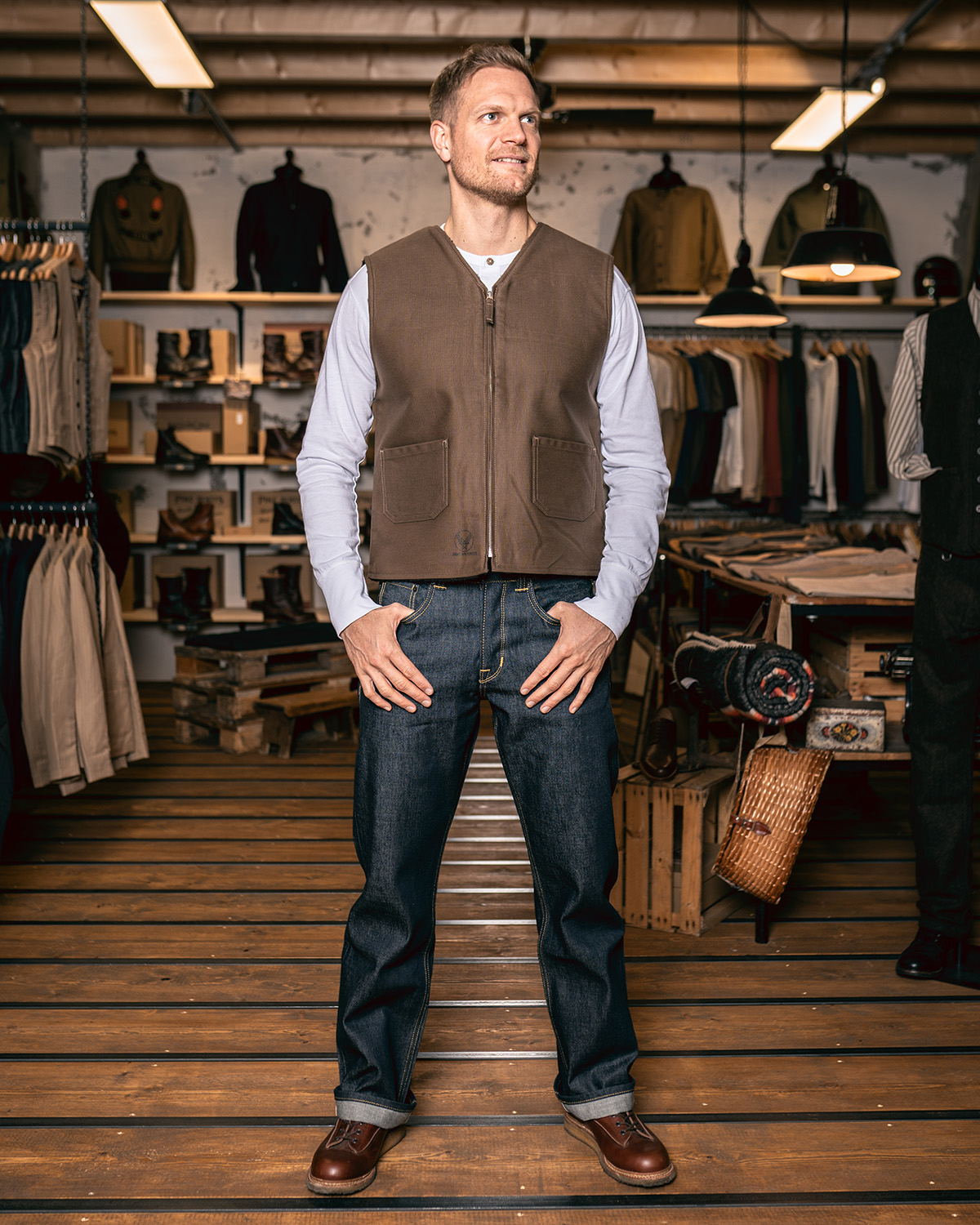 1942 C2 Vest Waxed Khaki