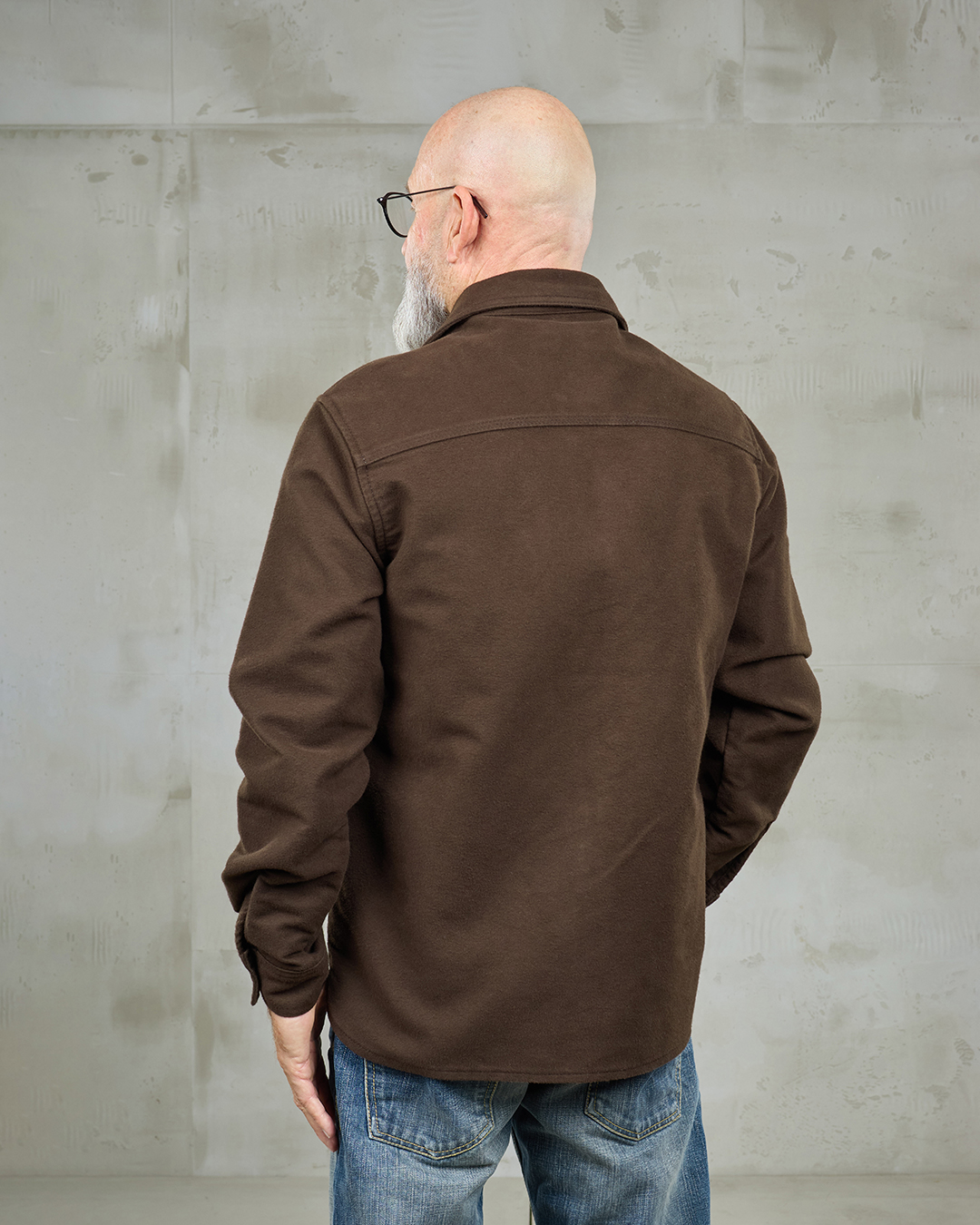 1943 CPO Shirt Moleskin Soil Brown