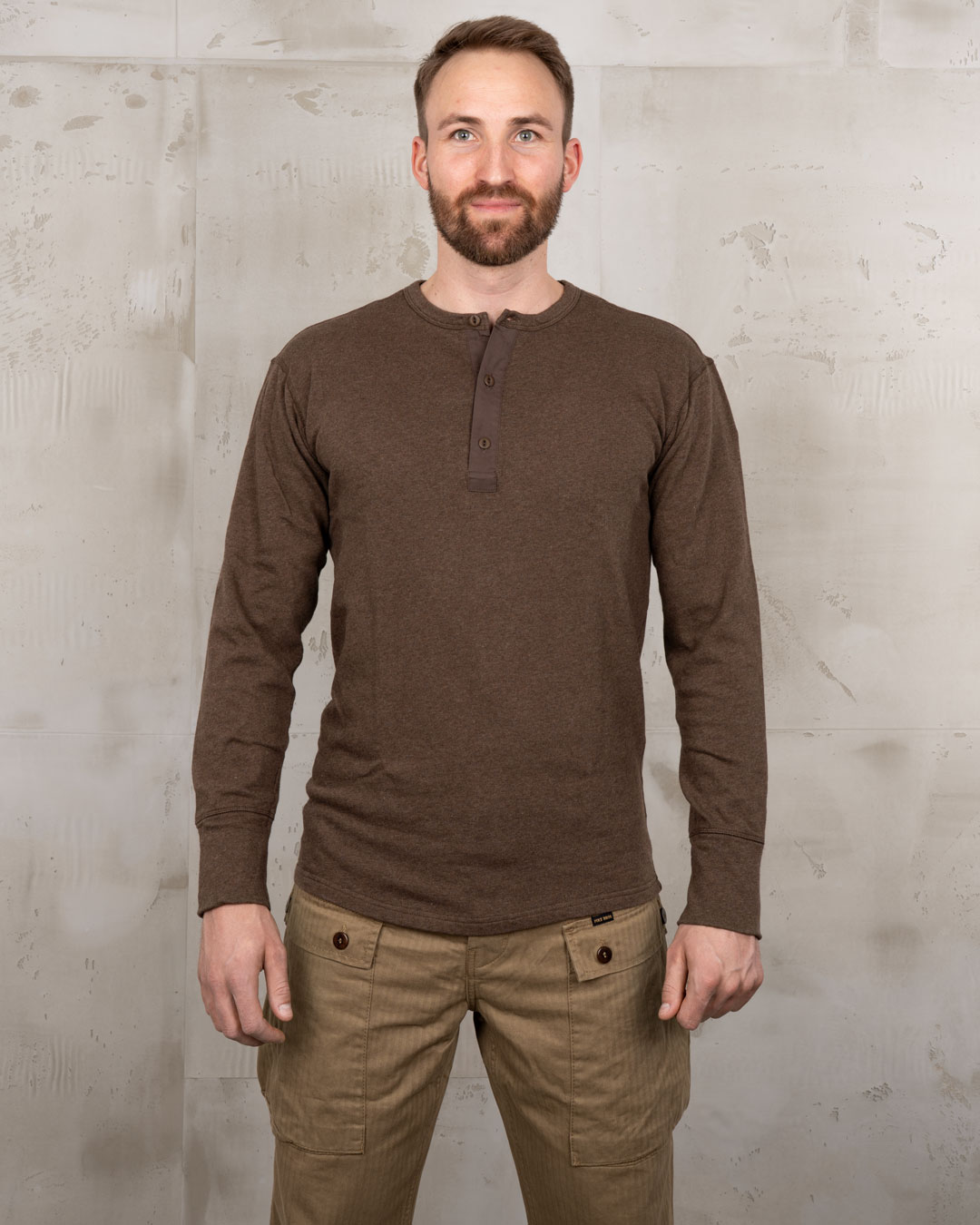1954 Utility Shirt Long Sleeve Brown Melange 1954 Utility Shirt Long Sleeve Brown Melange