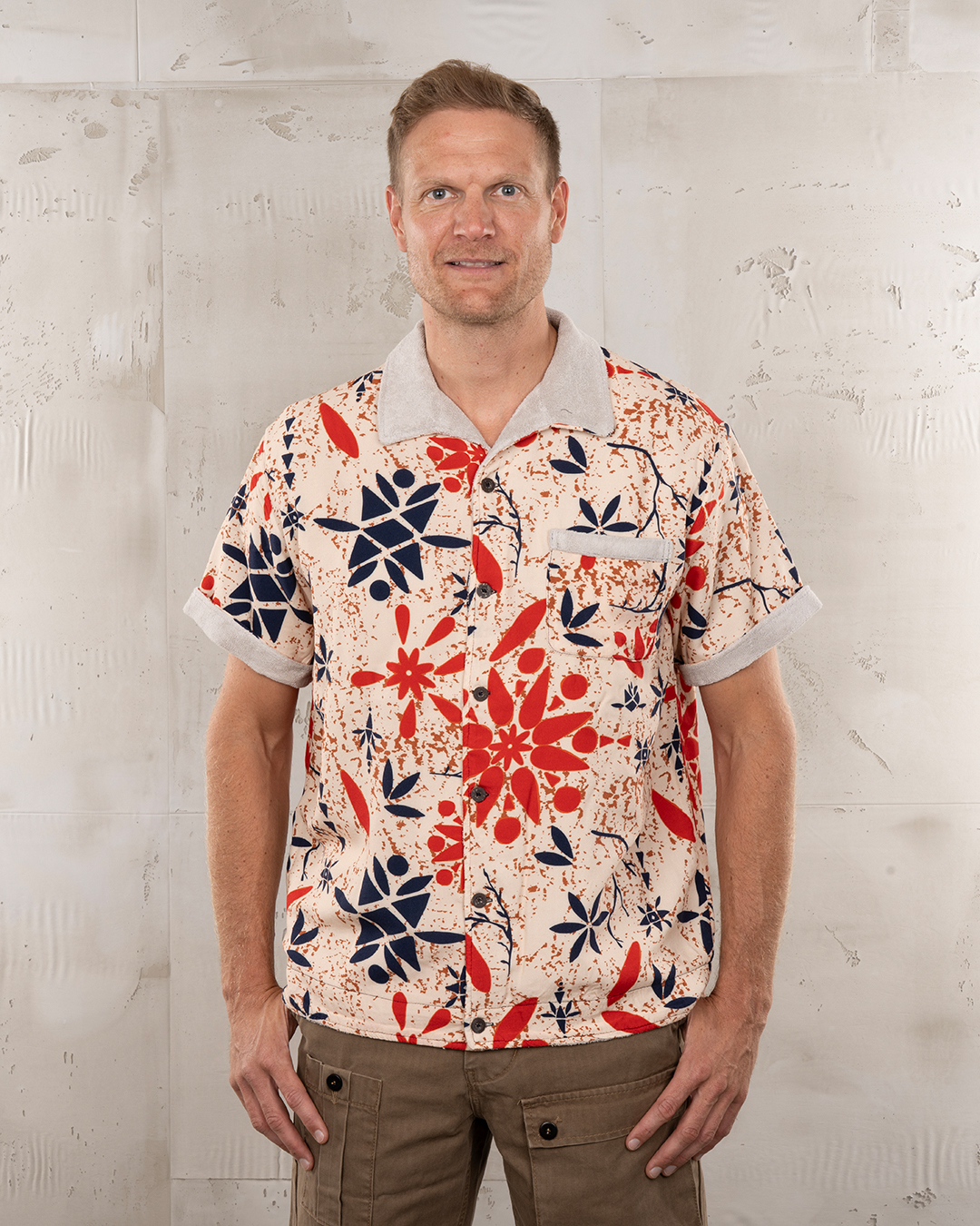 1961 Cabana Shirt Entrega Orange
