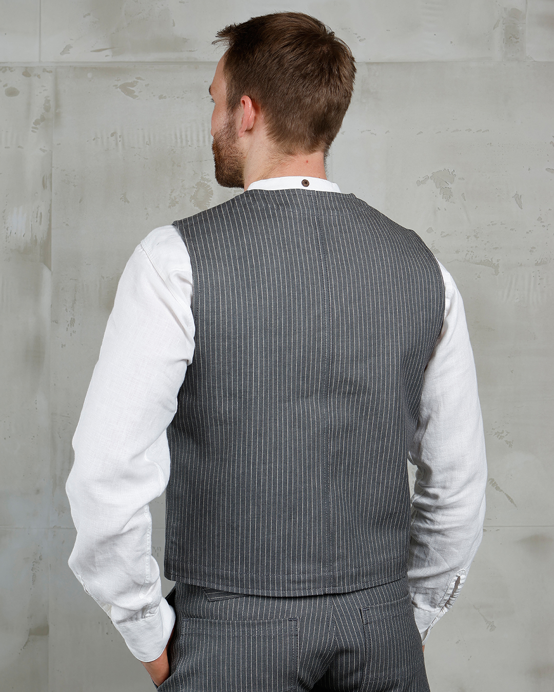 1937 Roamer Vest grey wabash