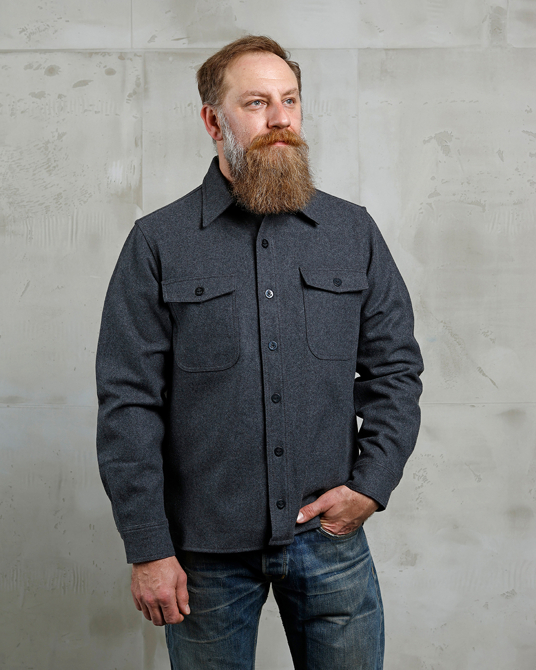 1943 CPO Shirt grey wool