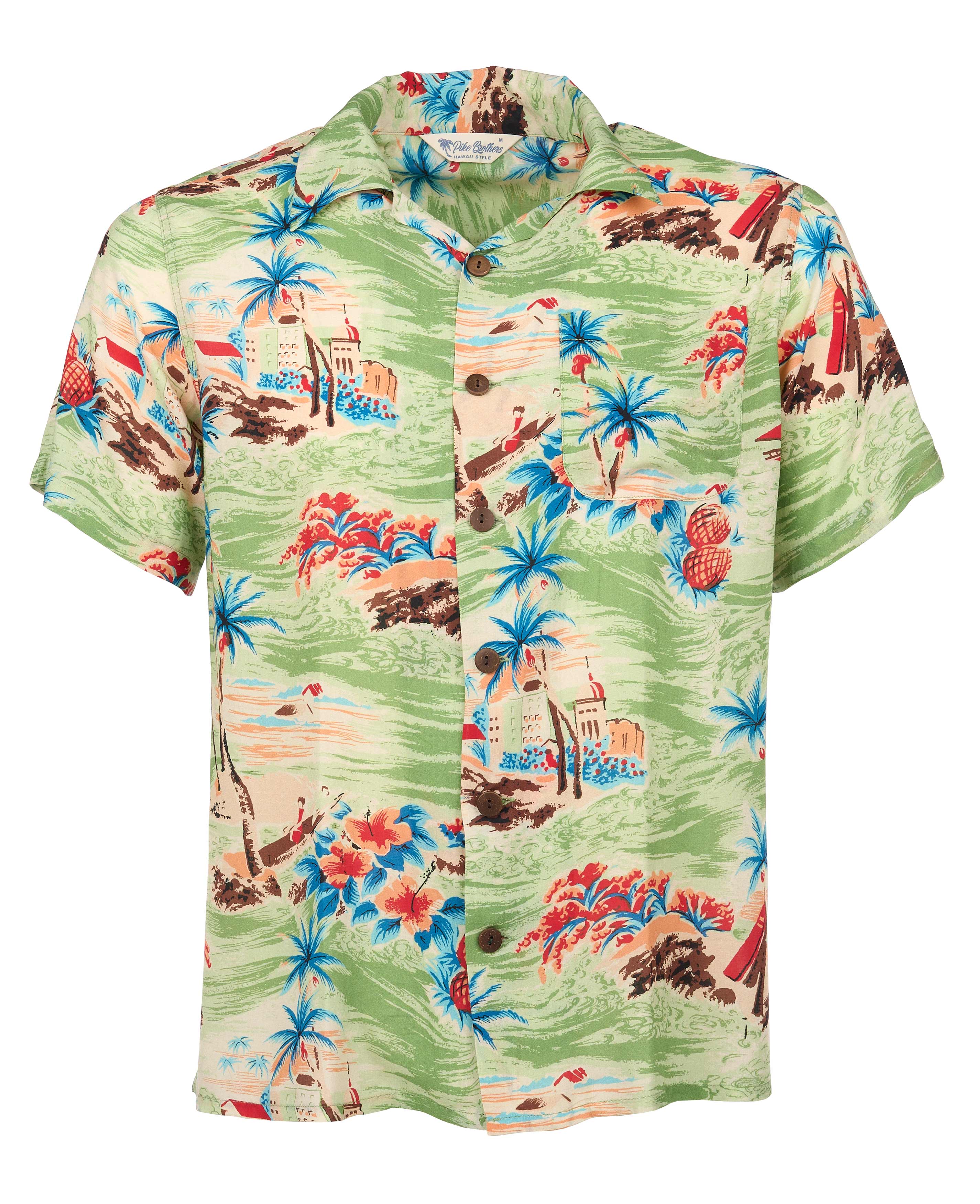 1947 Albert Shirt Short Sleeve Palima green