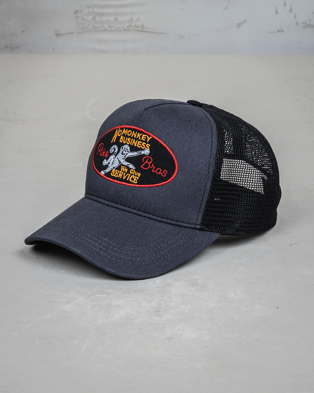 1972 Trucker Cap No Monkey Business Petrol 1972 Trucker Cap No Monkey Business Petrol