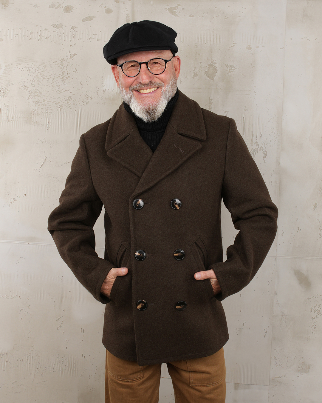 1938 Pea Coat Chestnut Brown
