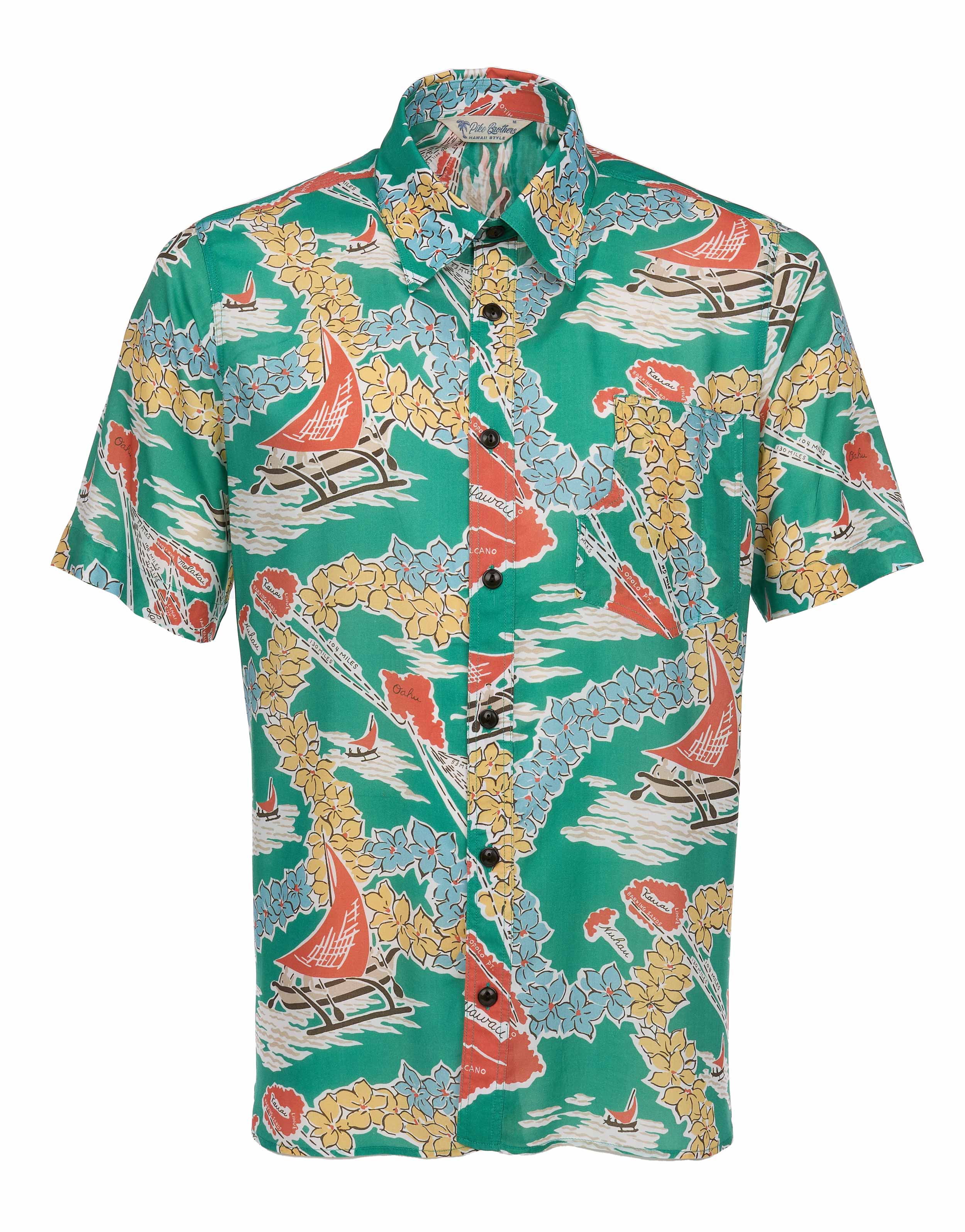 1937 Roamer Shirt Short sleeve Hapuna green