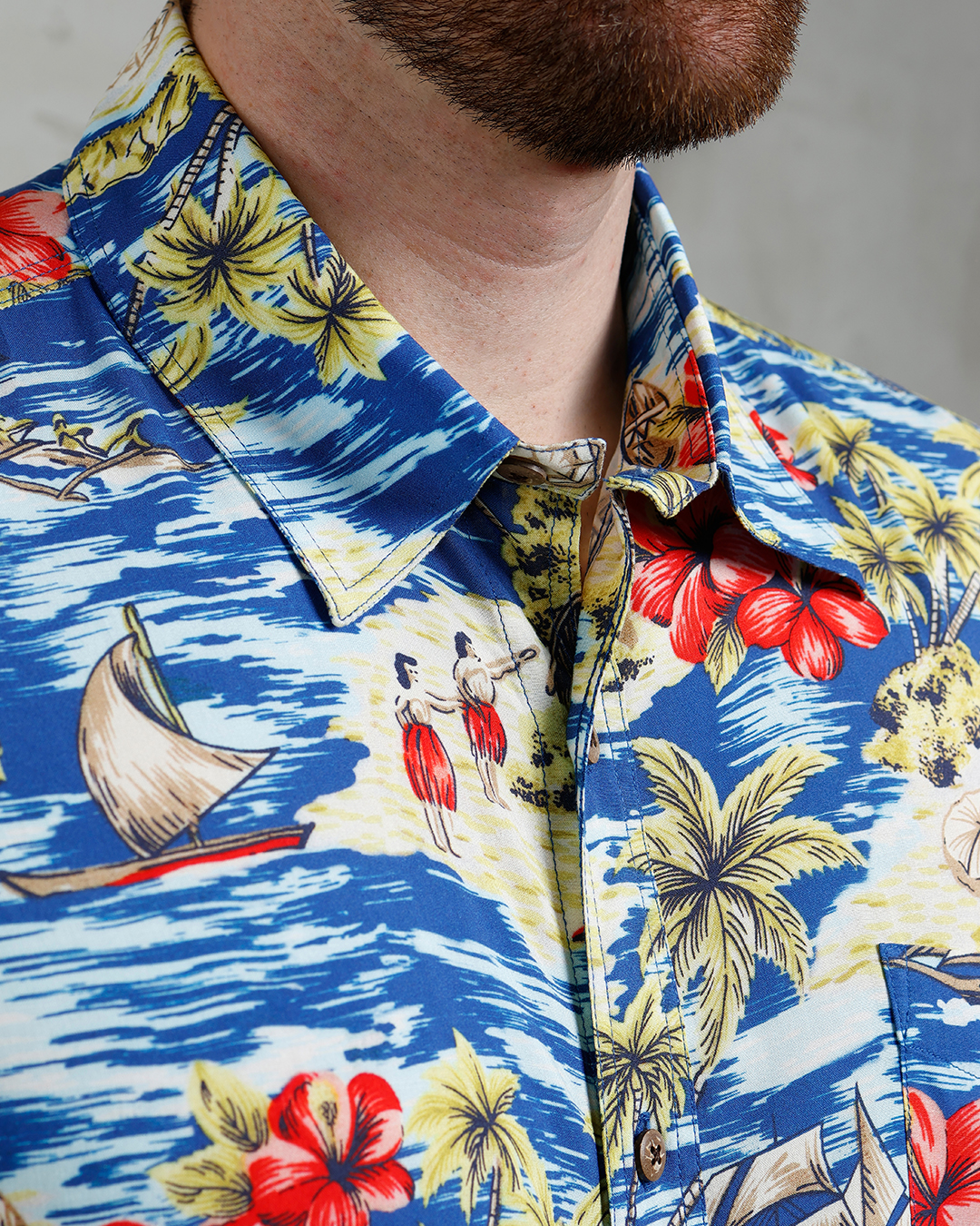 1948 Surf Shirt Random Blue