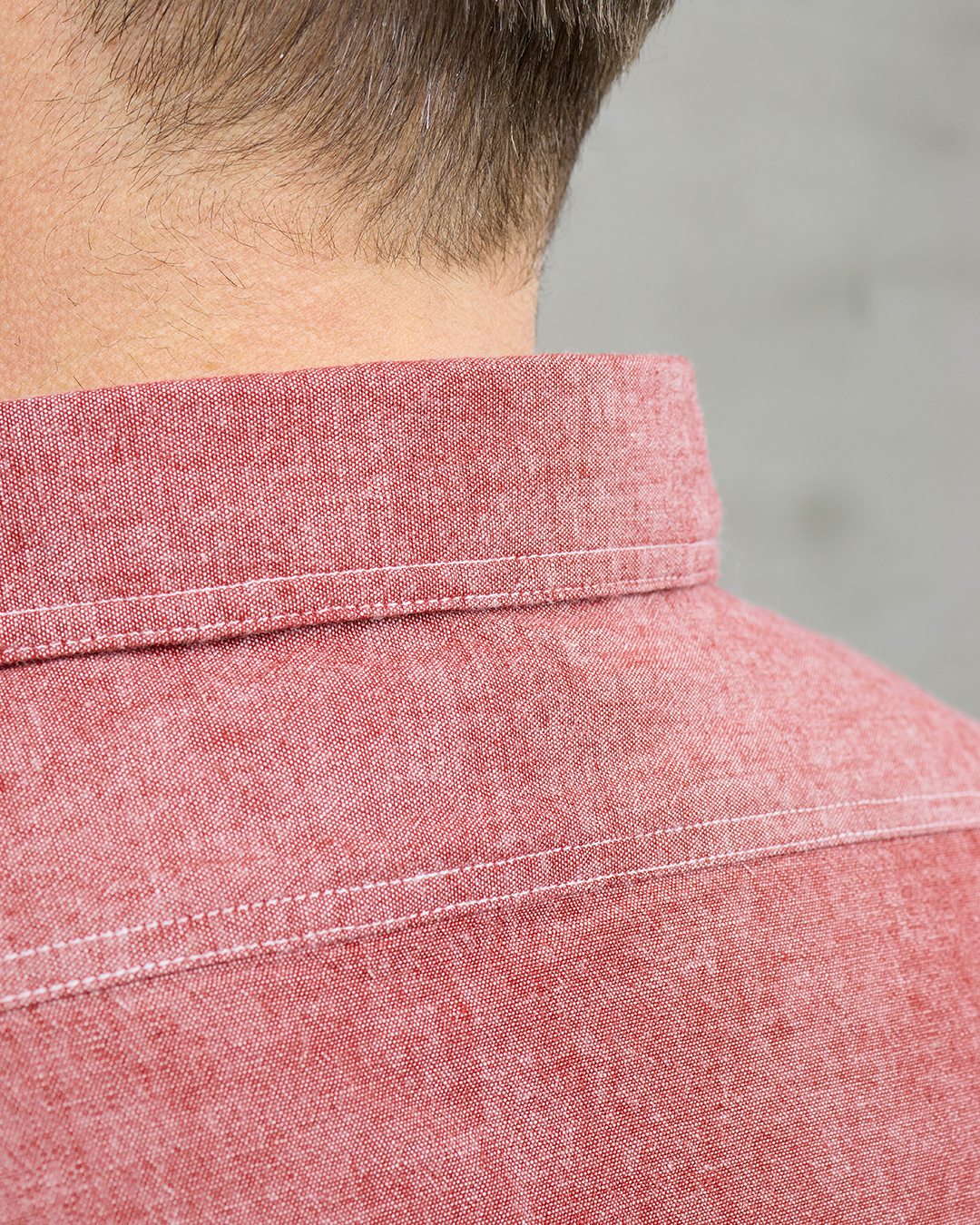 1940 USN Chambray Shirt Harbor Red